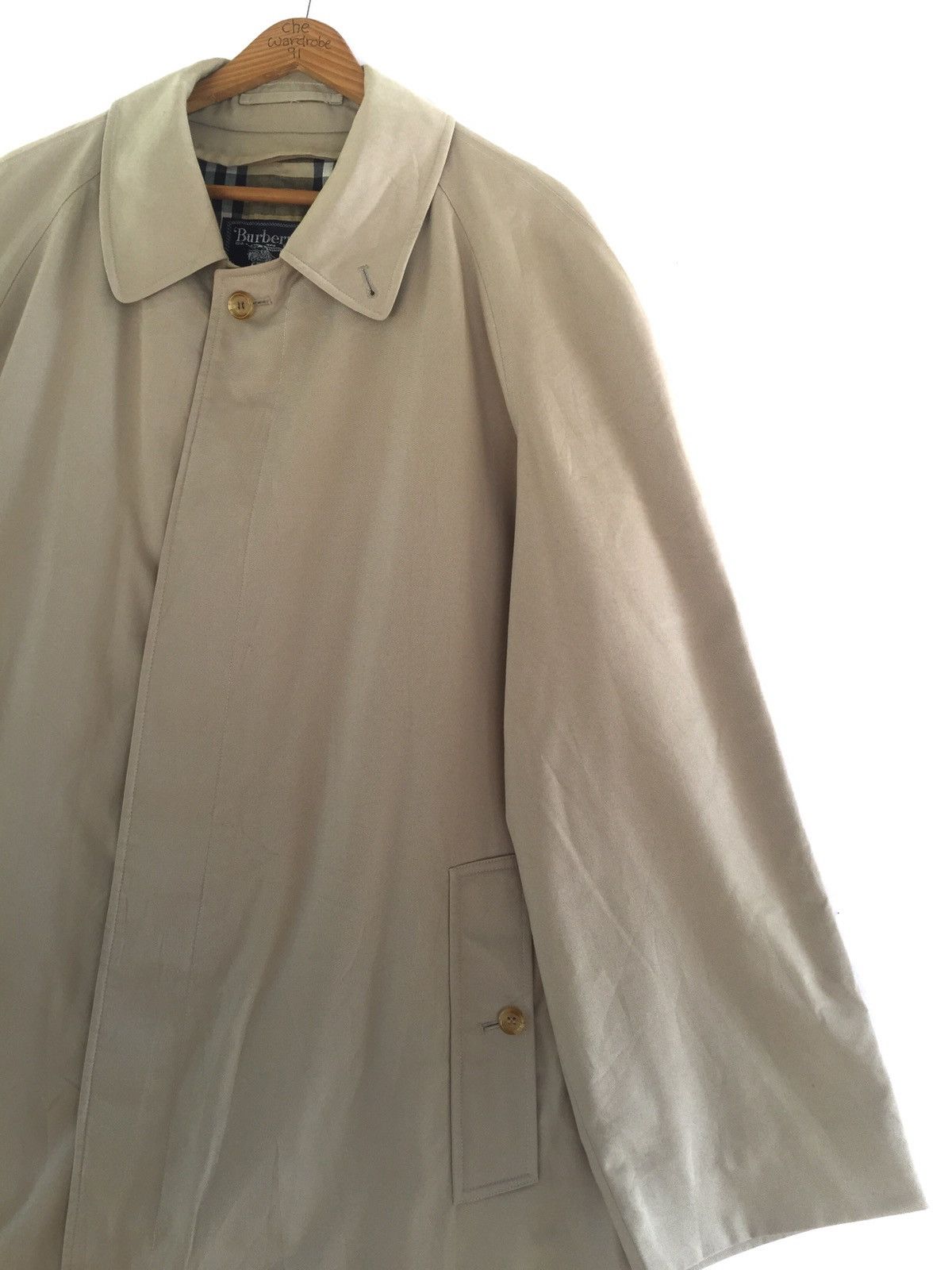 Burberry × Burberry Prorsum Burberrys Prorsum Nova Check Long Jacket Made In England Size US XL / EU 56 / 4 - 2 Thumbnail