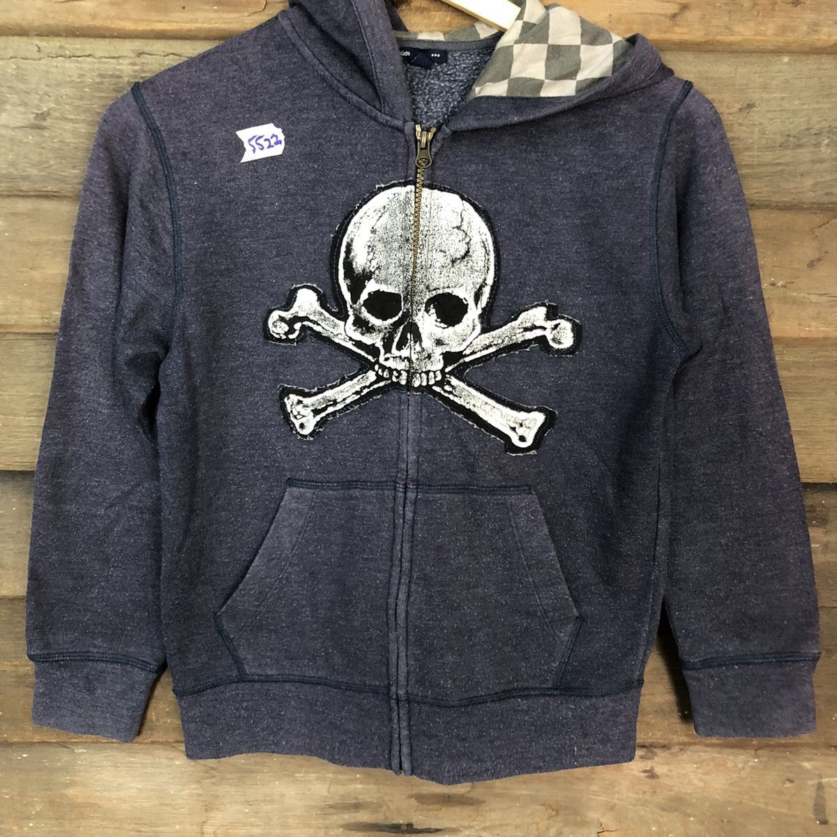 Gap Gap kids skull Dark Blue Sweatshirt hoodie #5522 Size XXS / US 00 / IT 34 - 8 Thumbnail