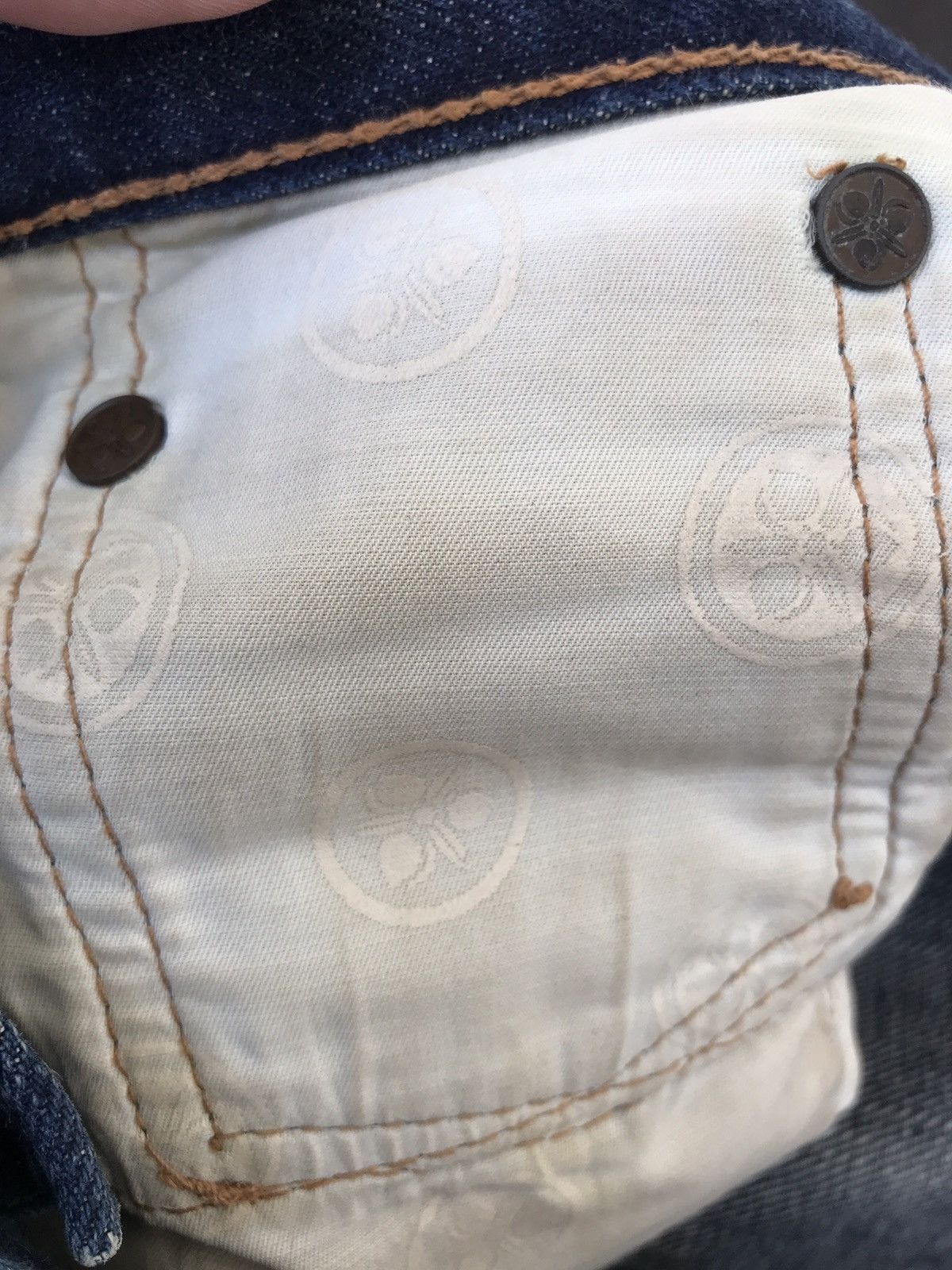 Japanese Brand 💥RAW DENIM💥MOMOTARO Heavyweight Selvedge Biker Denim F110 Size US 30 / EU 46 - 20 Thumbnail