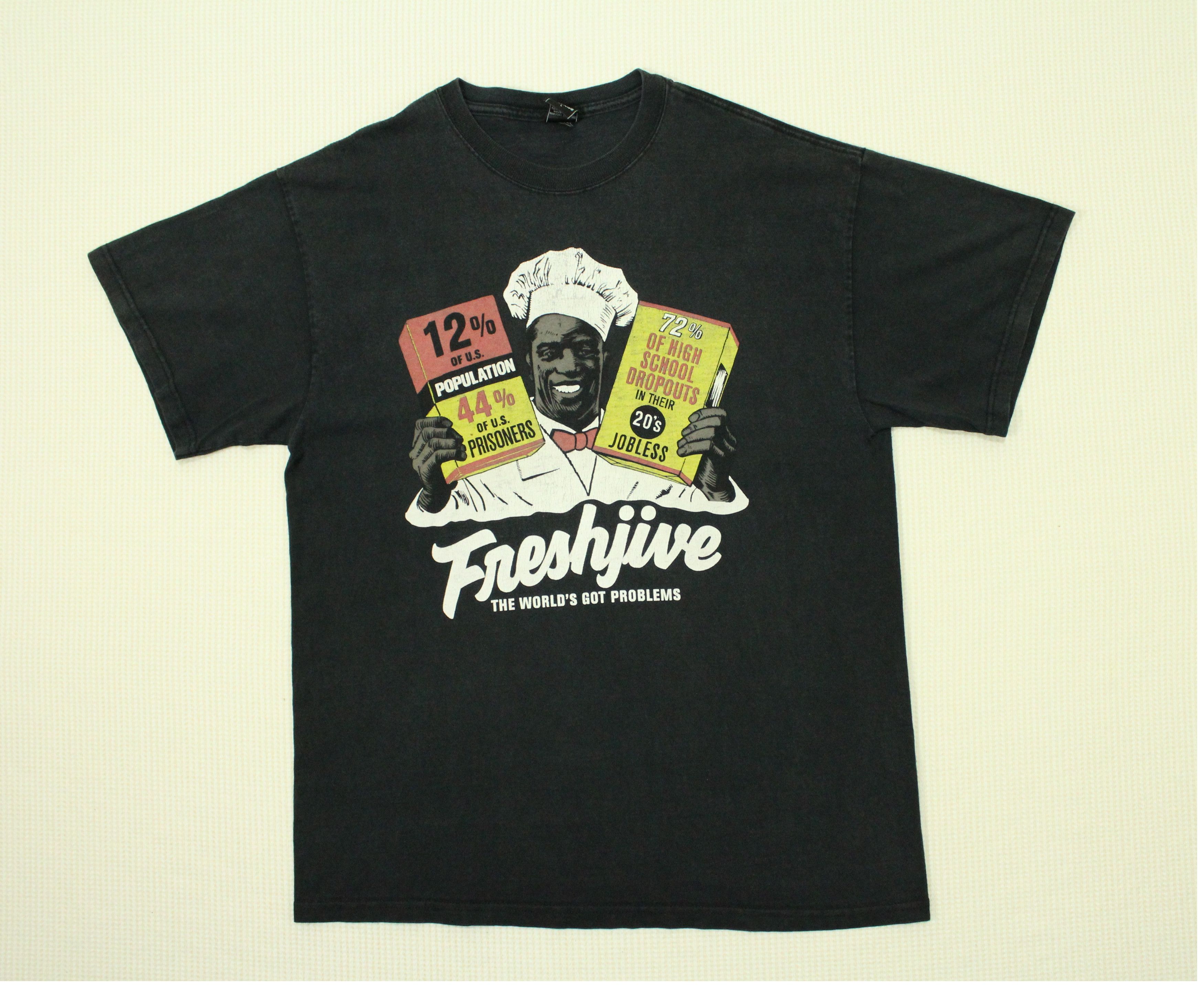 Freshjive Vintage FRESHJIVE T Shirt Stussy Jnco Supreme Bape Size US M / EU 48-50 / 2 - 2 Thumbnail