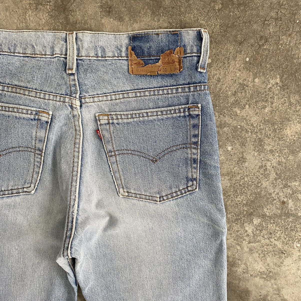 Levi's × Vintage Size 30x26.5 Vintage Levi's 517 Bootcut Light Washed Denim Size US 30 / EU 46 - 14 Thumbnail