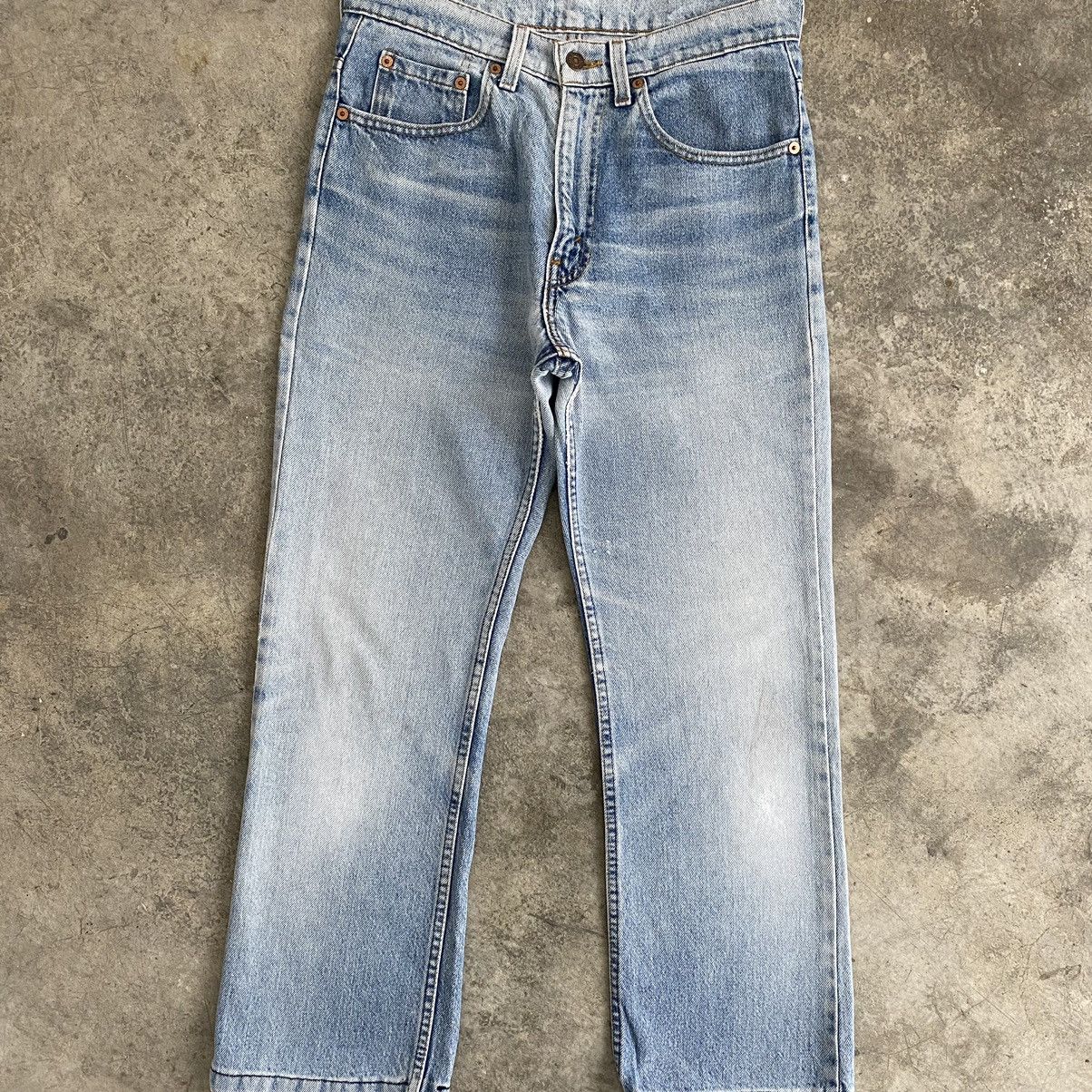 Levi's × Vintage Size 30x26.5 Vintage Levi's 517 Bootcut Light Washed Denim Size US 30 / EU 46 - 4 Thumbnail