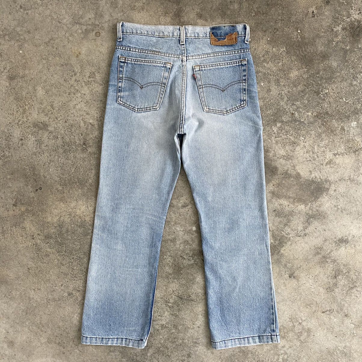 Levi's × Vintage Size 30x26.5 Vintage Levi's 517 Bootcut Light Washed Denim Size US 30 / EU 46 - 10 Thumbnail
