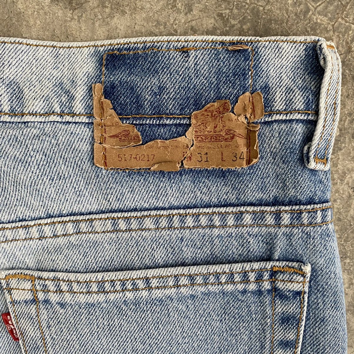Levi's × Vintage Size 30x26.5 Vintage Levi's 517 Bootcut Light Washed Denim Size US 30 / EU 46 - 15 Thumbnail