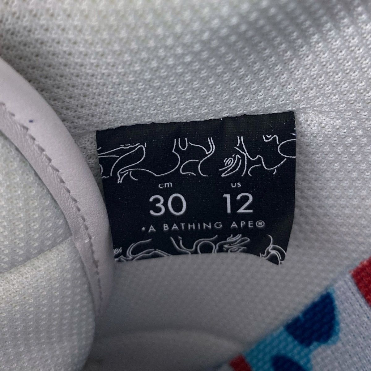 Bape A Bathing Ape SK8STA 5th Anniversary Paris Exclusive 2023 Size US 12 / EU 45 - 16 Thumbnail