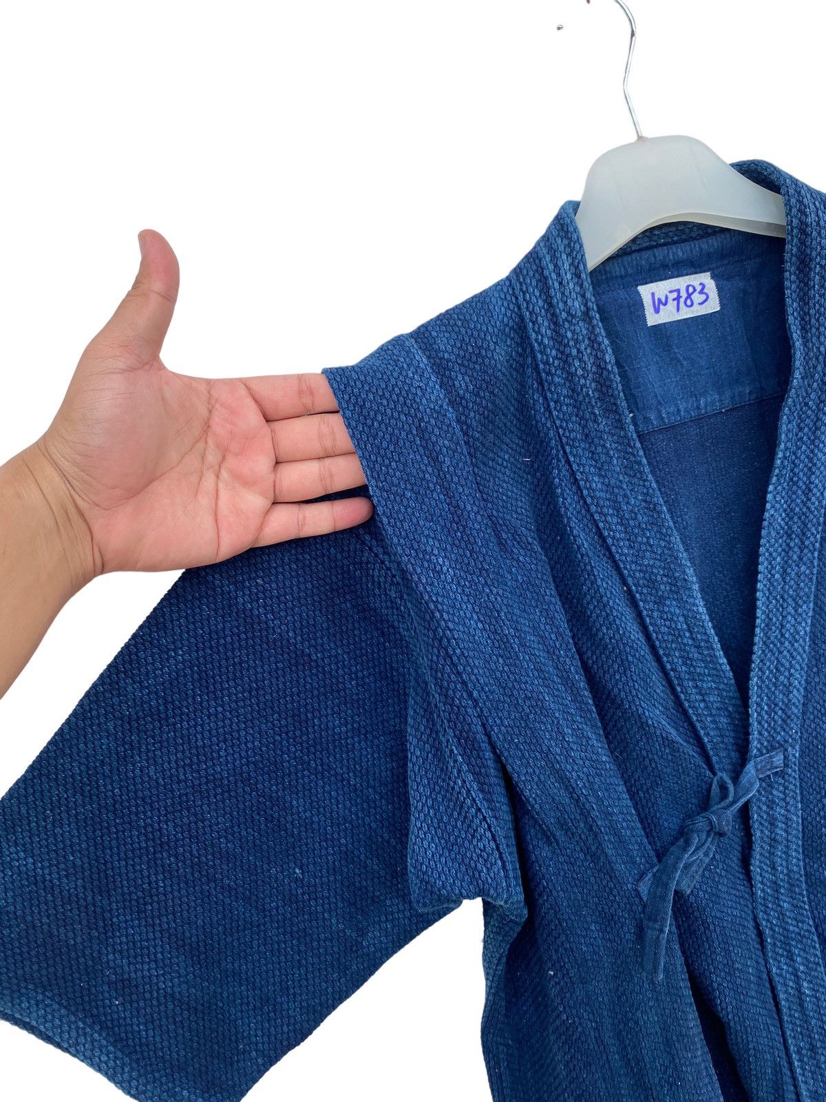 Japanese Brand Vintage Japanese Noragi Wabizuge Indigo Textile Style Jacket Size US L / EU 52-54 / 3 - 7 Thumbnail