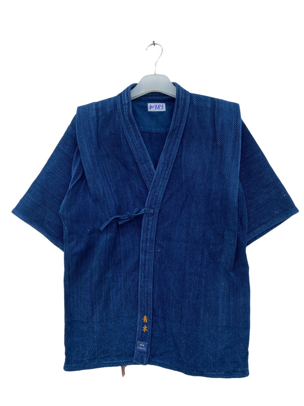 Japanese Brand Vintage Japanese Noragi Wabizuge Indigo Textile Style Jacket Size US L / EU 52-54 / 3 - 1 Thumbnail