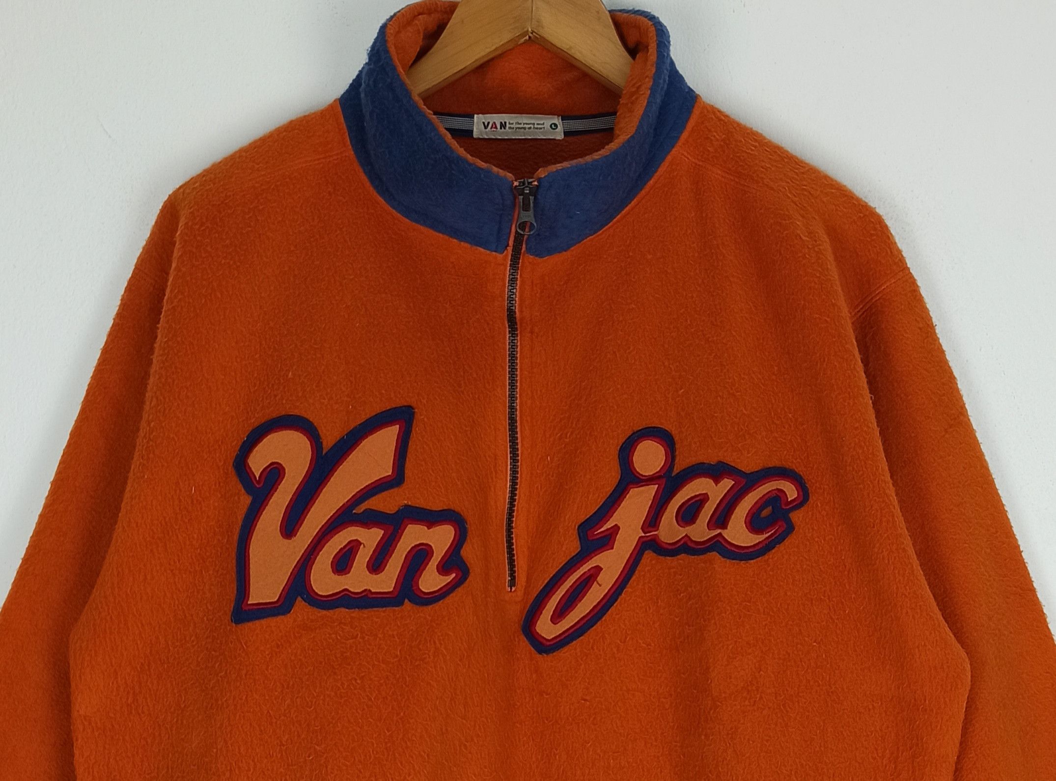 Japanese Brand 🔥Vintage🔥 Van Jac Big Logo Embroidered Spell Out Size US L / EU 52-54 / 3 - 2 Thumbnail