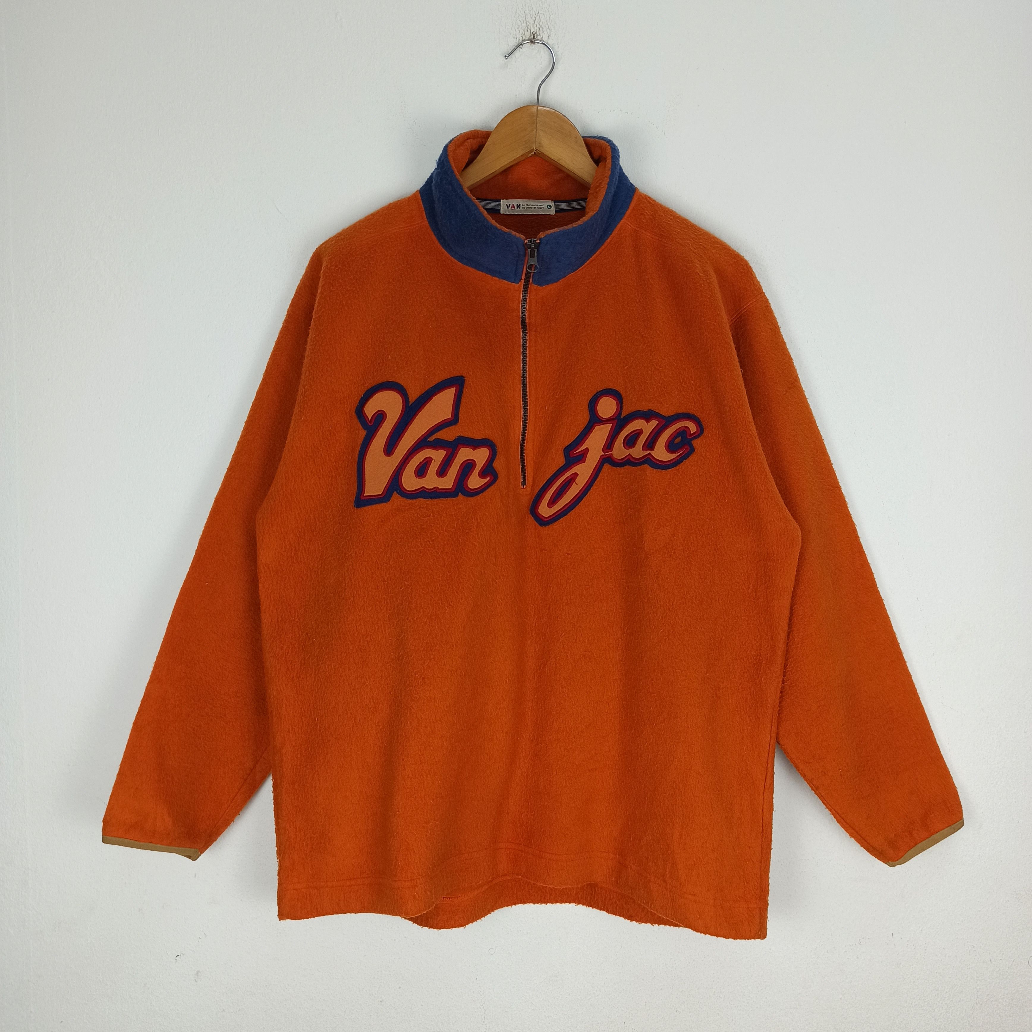 Japanese Brand 🔥Vintage🔥 Van Jac Big Logo Embroidered Spell Out Size US L / EU 52-54 / 3 - 1 Thumbnail