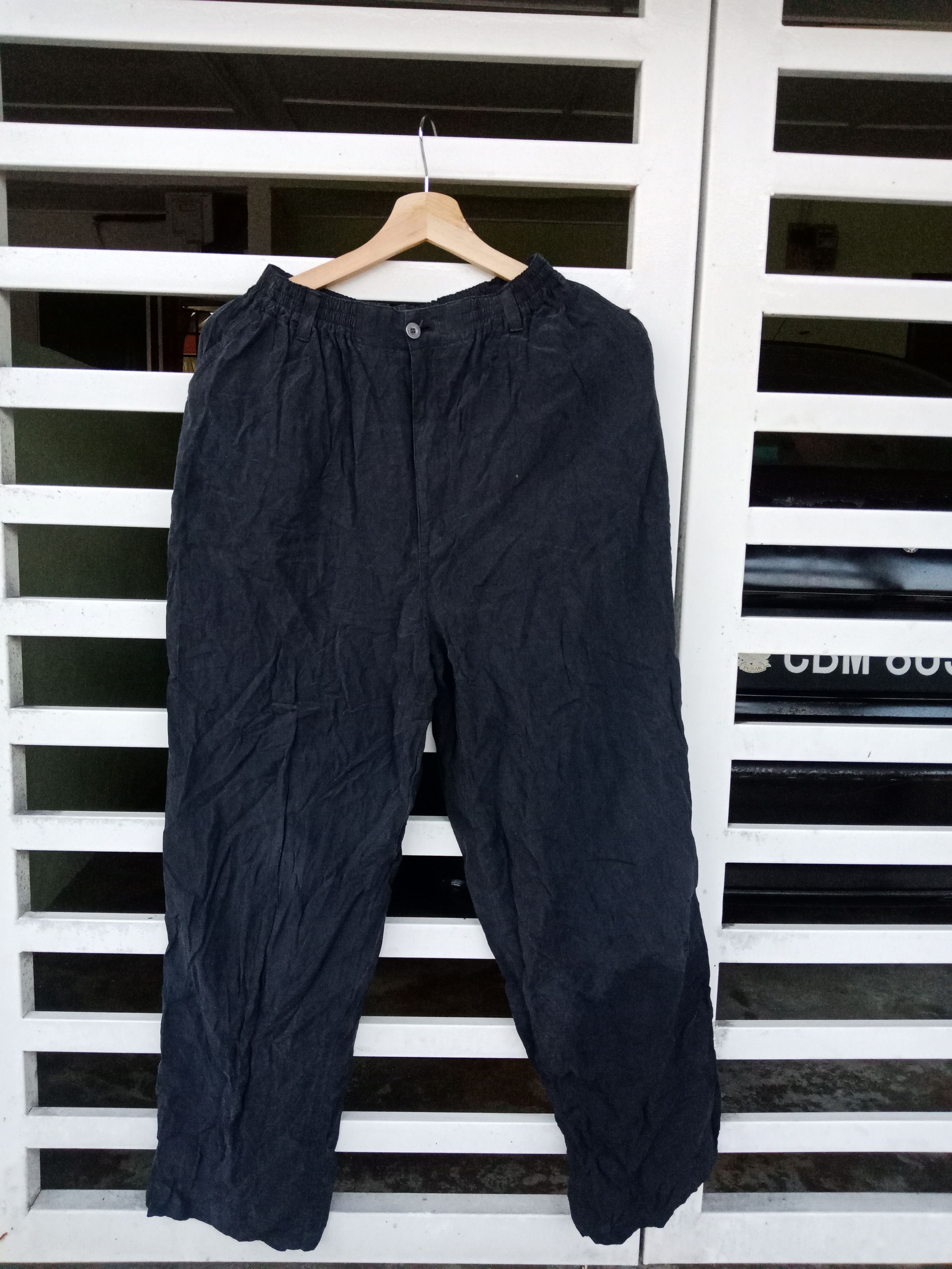 image of Archival Clothing Issey Miyake Hai Sporting Gear Light Soft Materials Pants in Black, Women's (Size