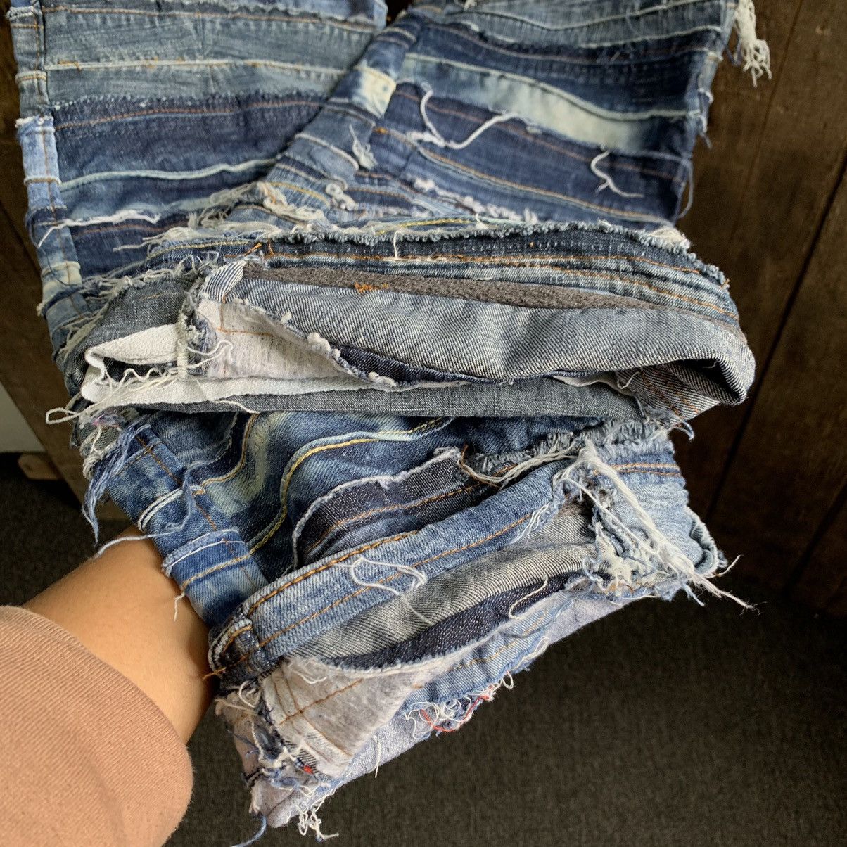 Levi's Vintage Clothing Reconstructed Levis Hagi Jeans Hysteric Glamour Style Size US 30 / EU 46 - 9 Thumbnail