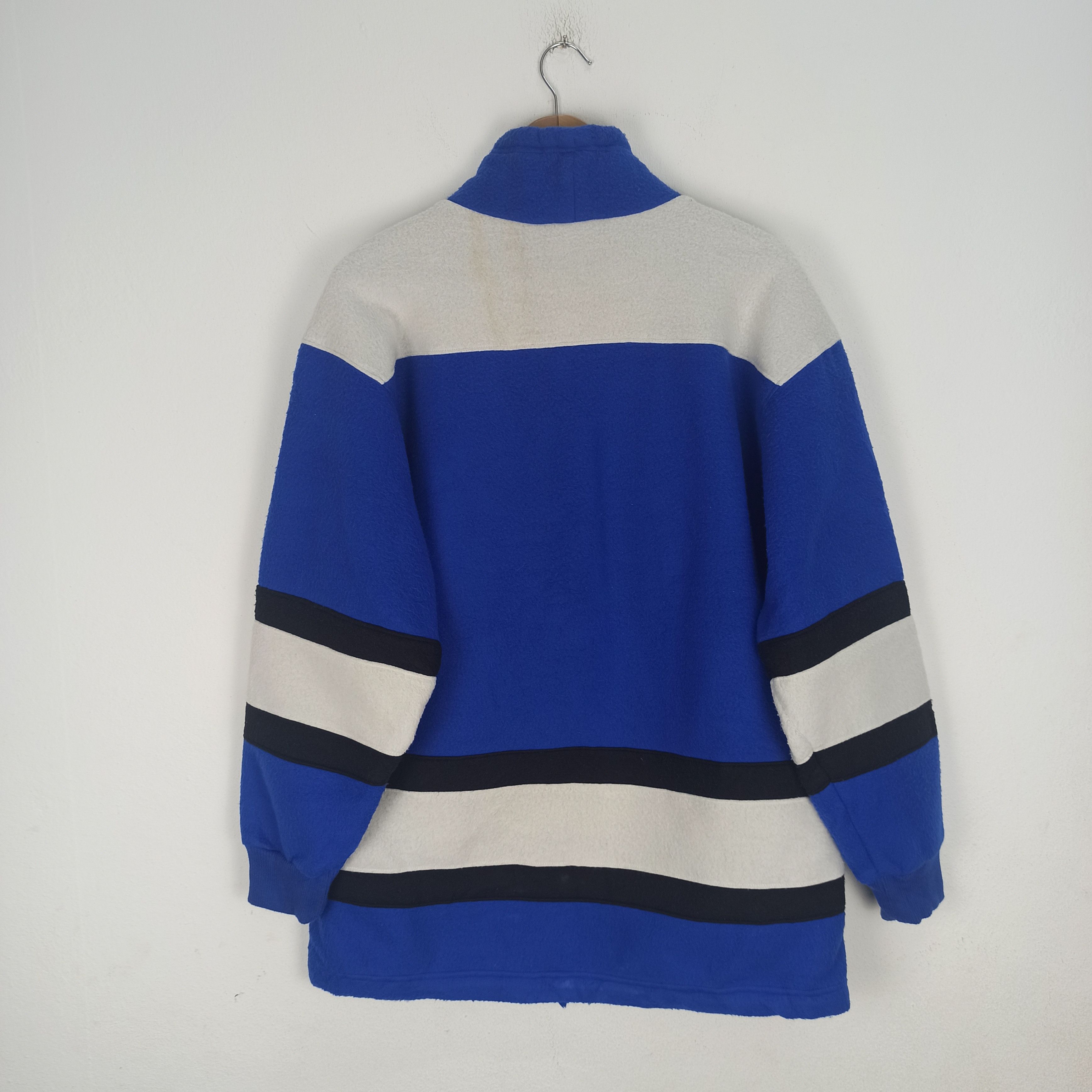 Adidas 🔥Vintage🔥 Adidas Japan Big Logo Embroidered Fleece Sweater Size US L / EU 52-54 / 3 - 4 Thumbnail