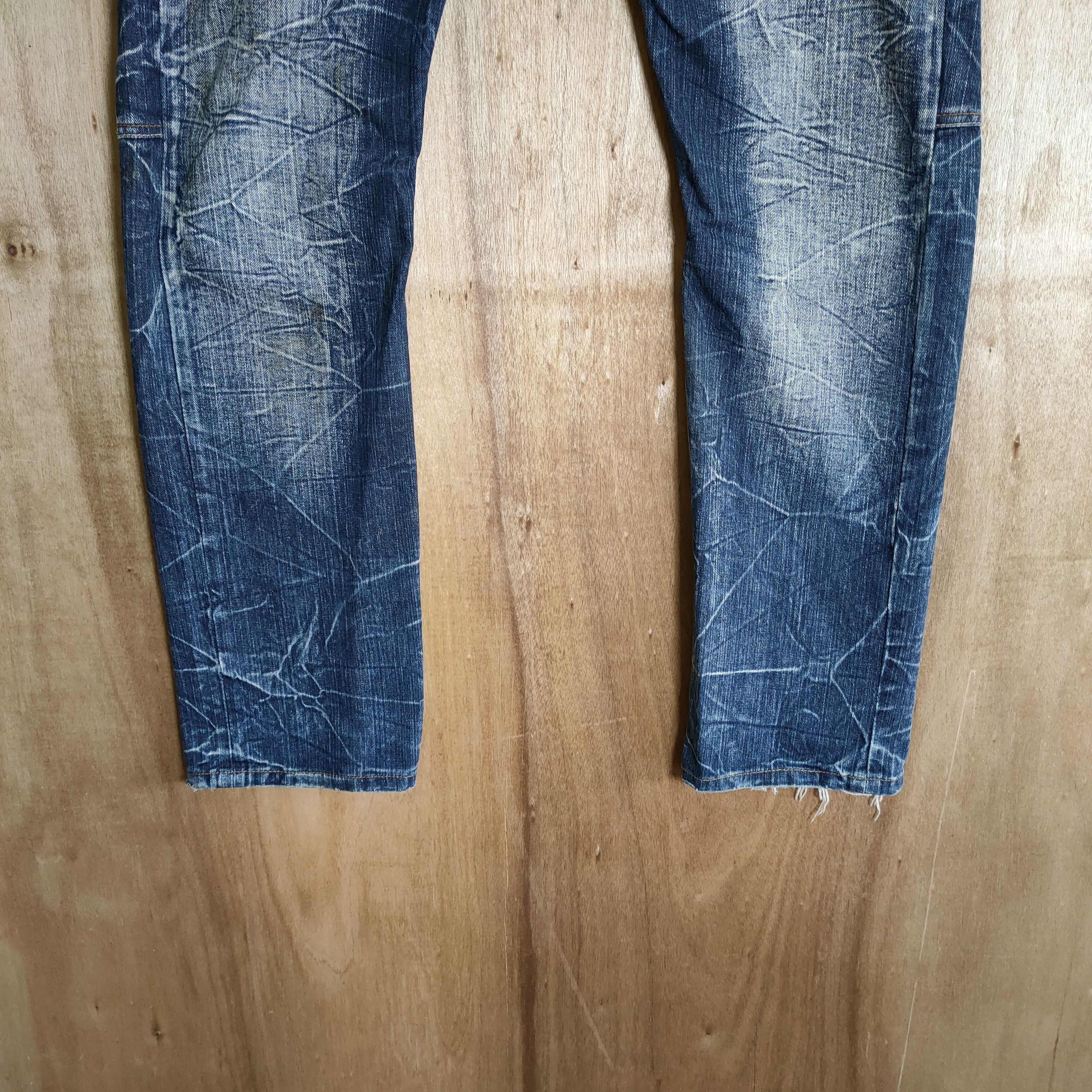 Japanese Brand HANDCRAFTED STORM JEANS DOUBLE WAIST FADED DENIM PANTS Size US 34 / EU 50 - 3 Thumbnail