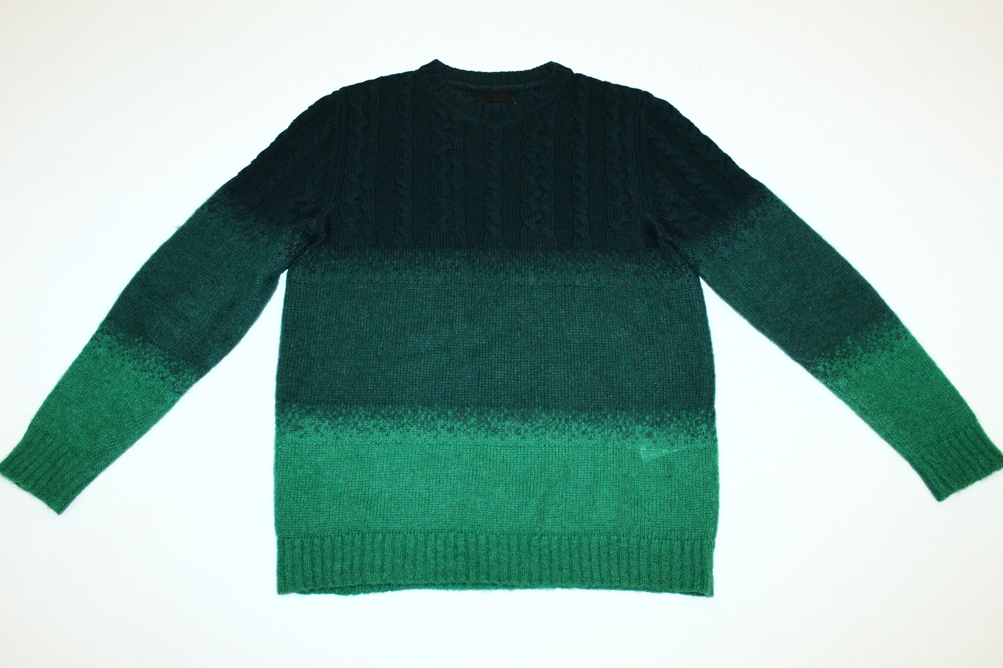 Costume National CoSTUME NATIONAL HOMME Mohair Gradient Crew Sweater Size US M / EU 48-50 / 2 - 2 Thumbnail