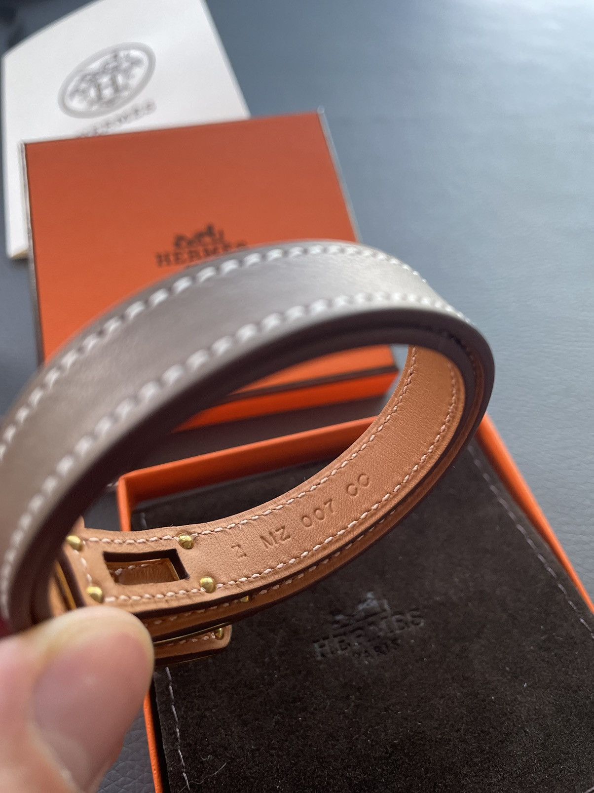 Hermes Sold Out Rare Iconic Brand New Kelly double leather bracelet Size ONE SIZE - 14 Thumbnail
