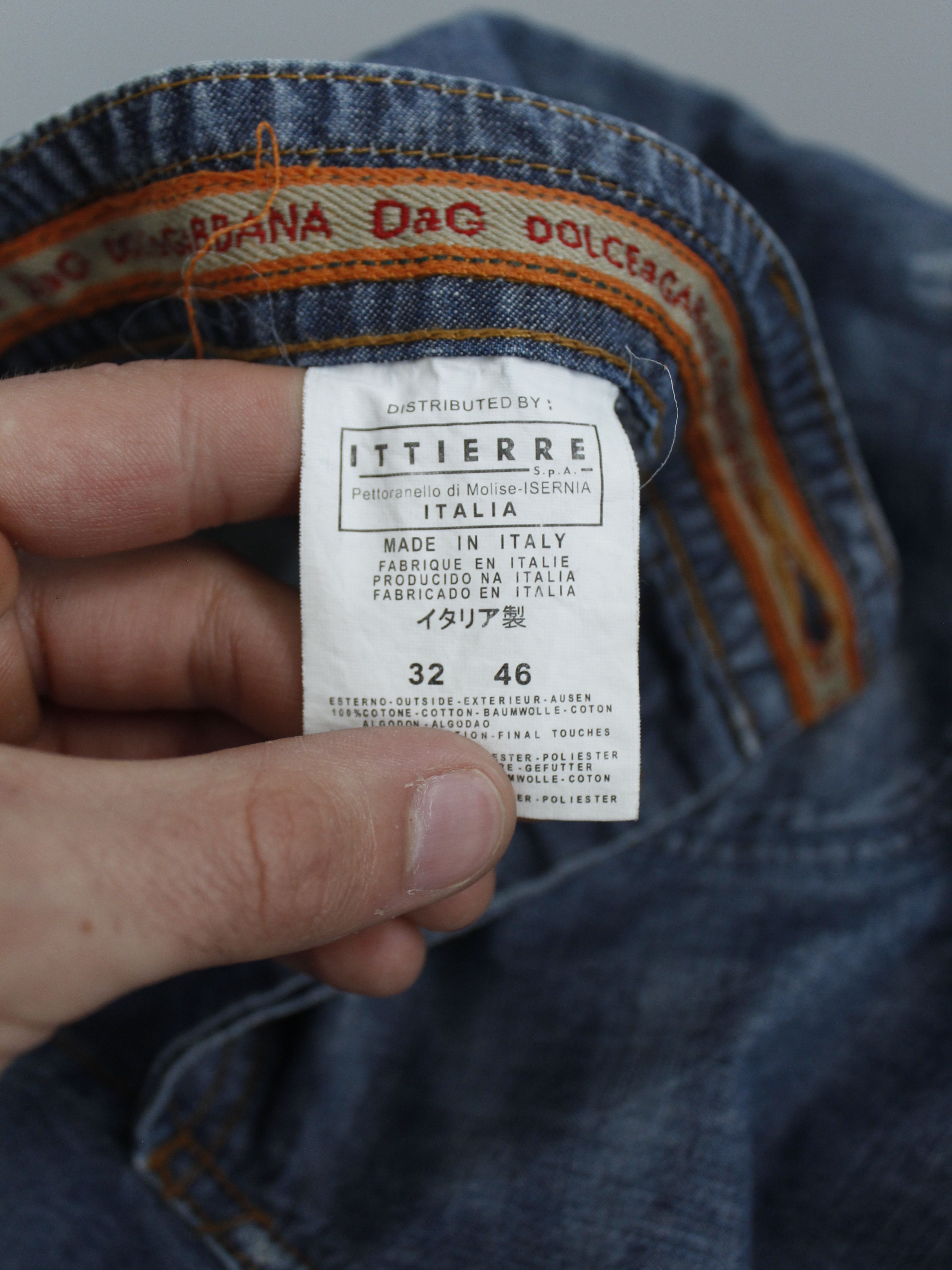 Dolce & Gabbana 🌪️ dolce & gabbana big logo embroided jeans shorts denim Size US 32 / EU 48 - 8 Thumbnail