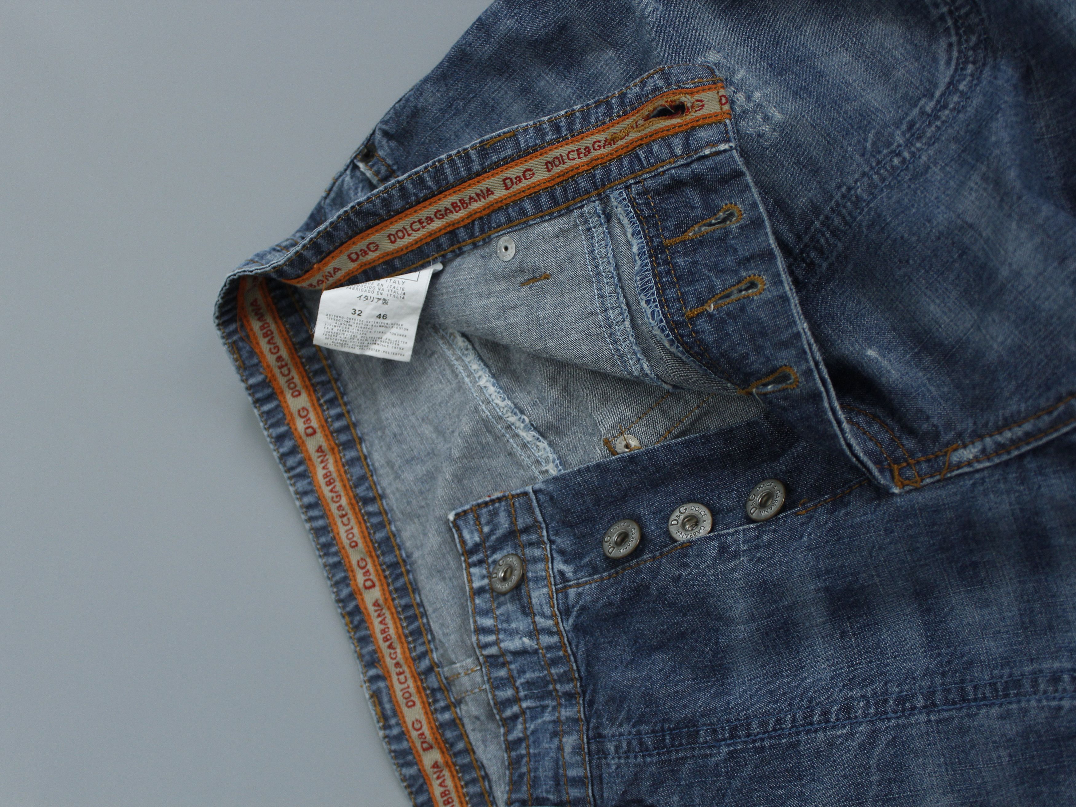 Dolce & Gabbana 🌪️ dolce & gabbana big logo embroided jeans shorts denim Size US 32 / EU 48 - 6 Thumbnail