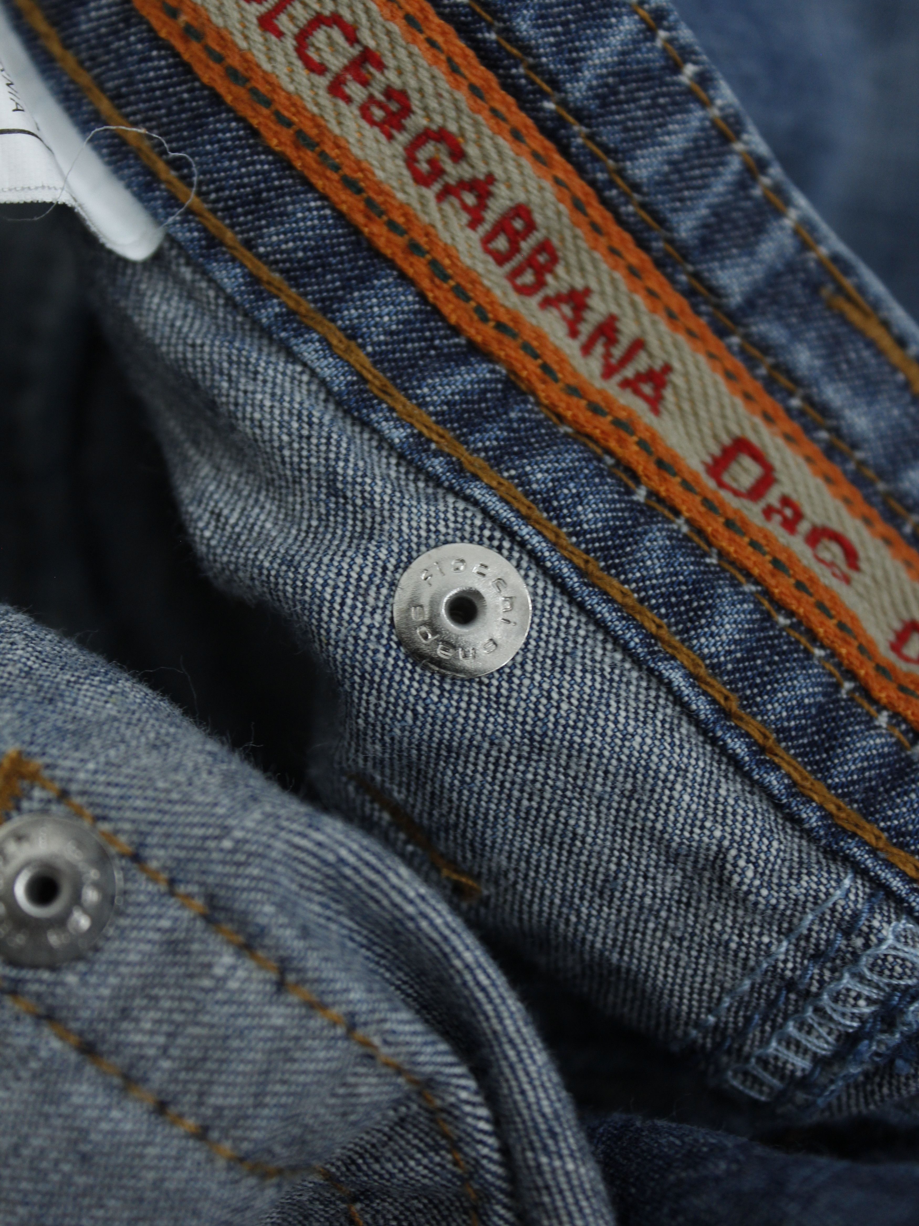 Dolce & Gabbana 🌪️ dolce & gabbana big logo embroided jeans shorts denim Size US 32 / EU 48 - 7 Thumbnail