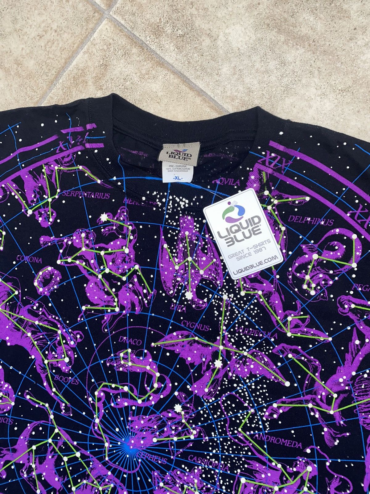 Liquid Blue × Purple × Vintage Constellation Zodiac 1993 Glow in Dark Supreme Carhartt Size US XL / EU 56 / 4 - 5 Thumbnail
