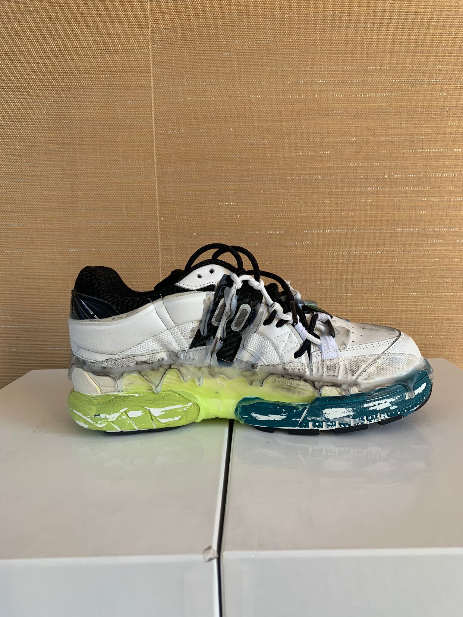 Maison Margiela Fusion Sneakers in Green & Yellow Size US 8 / EU 41 - 5 Thumbnail