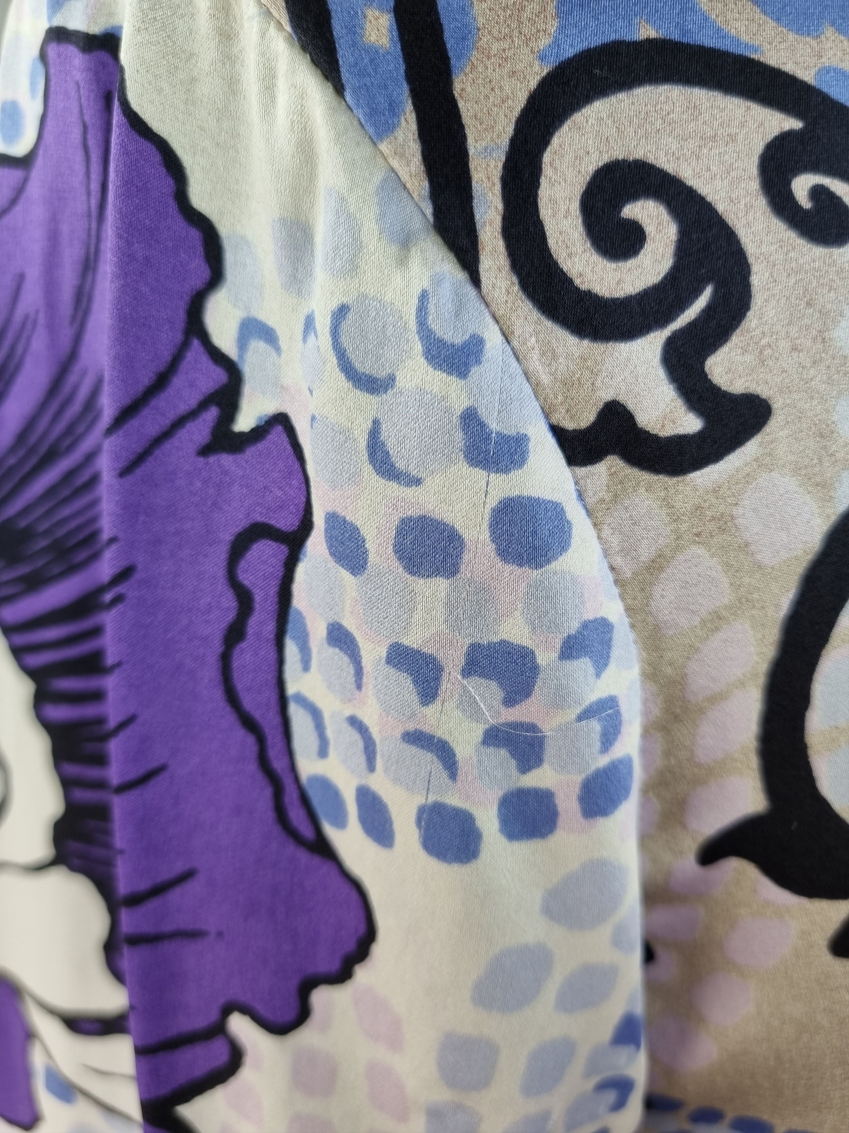 Just Cavalli × Roberto Cavalli Roberto Cavalli Printed Silk Shirt Abstract made in Italy Size US L / EU 52-54 / 3 - 19 Thumbnail