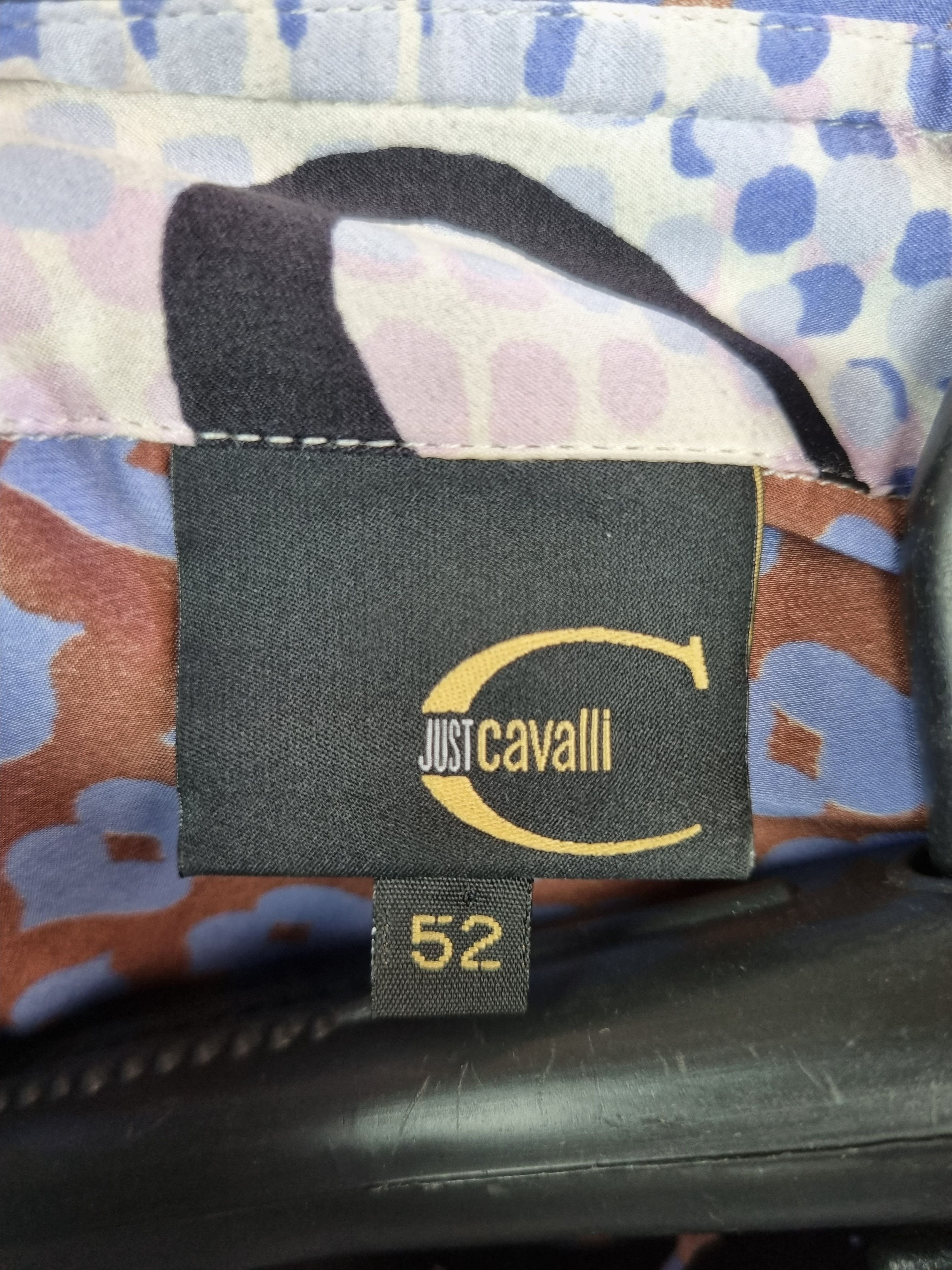 Just Cavalli × Roberto Cavalli Roberto Cavalli Printed Silk Shirt Abstract made in Italy Size US L / EU 52-54 / 3 - 9 Thumbnail