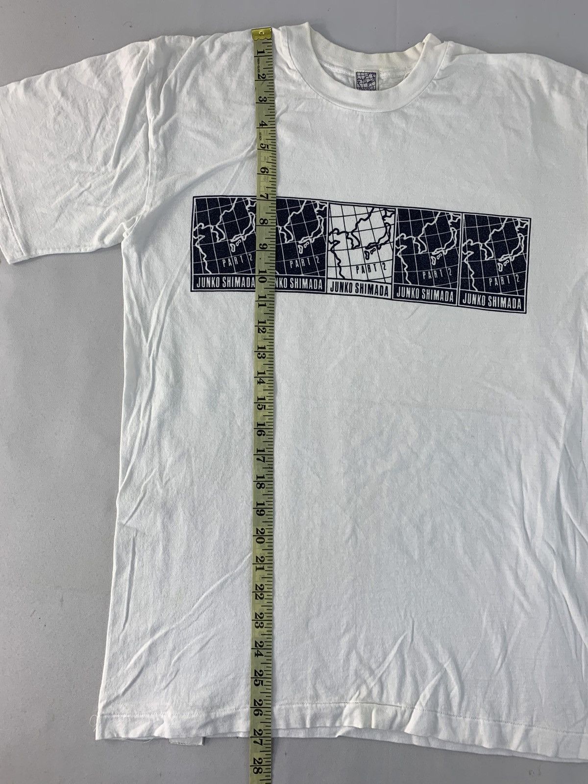 Japanese Brand 90s Junko Shimada Box Japan Map Logo Unisex Tee Size US M / EU 48-50 / 2 - 7 Thumbnail