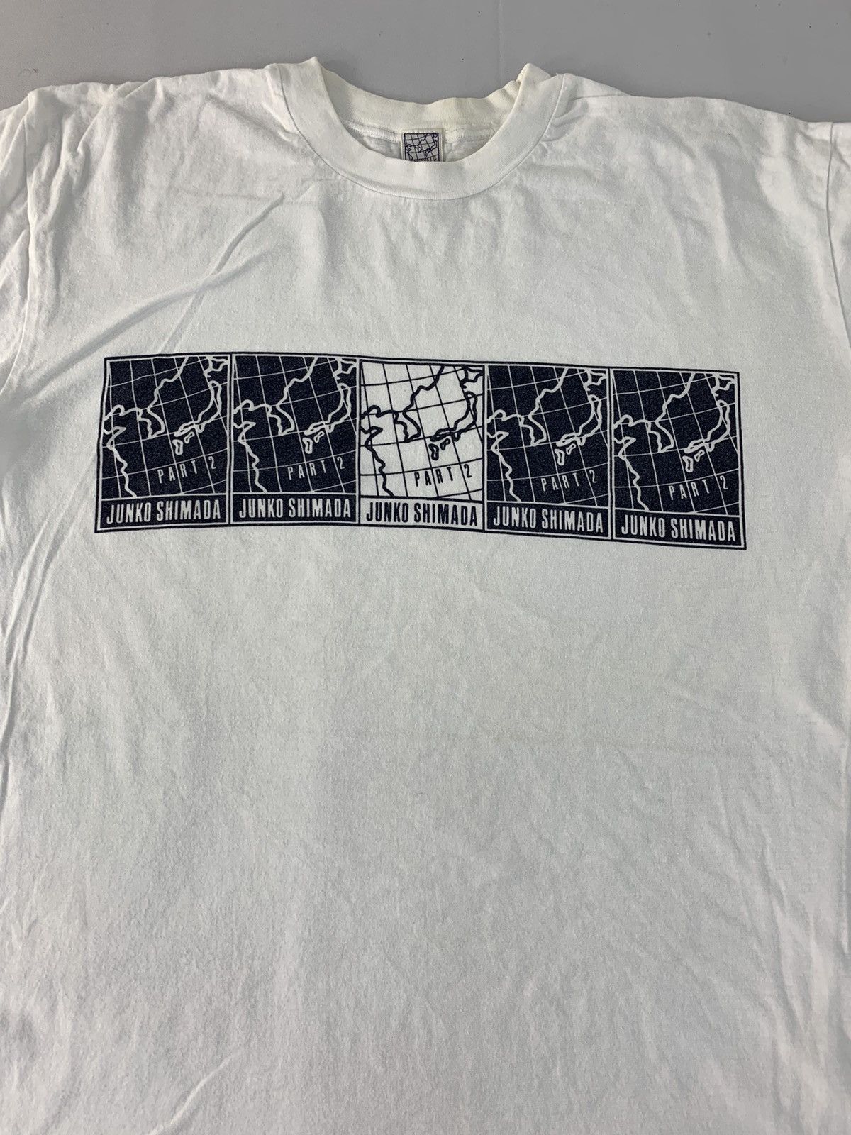 Japanese Brand 90s Junko Shimada Box Japan Map Logo Unisex Tee Size US M / EU 48-50 / 2 - 2 Thumbnail