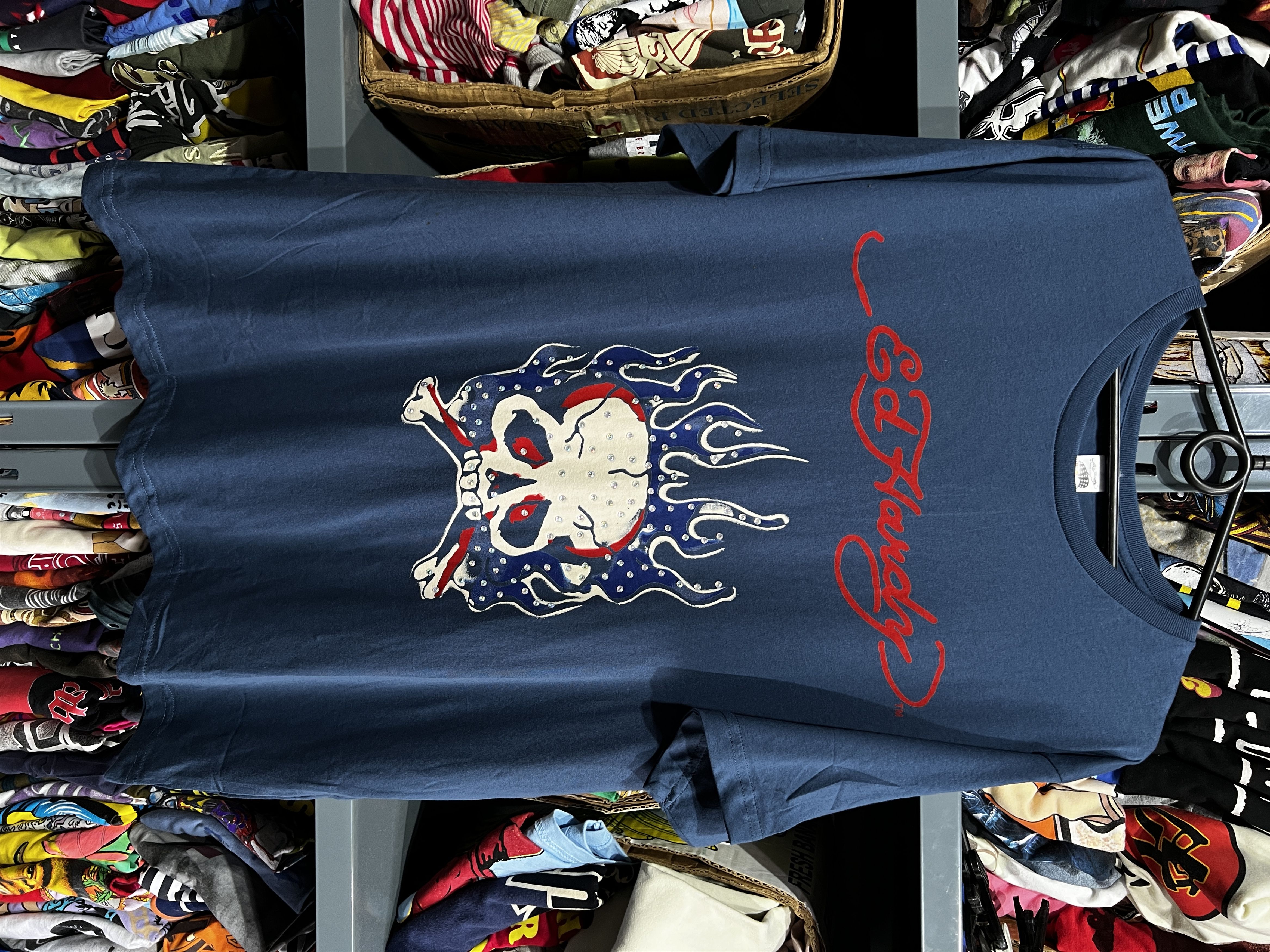 Christian Audigier × Ed Hardy × Vintage Skull Tattoo ED hardy T shirt Size L Christian Audigier Size US L / EU 52-54 / 3 - 1 Thumbnail