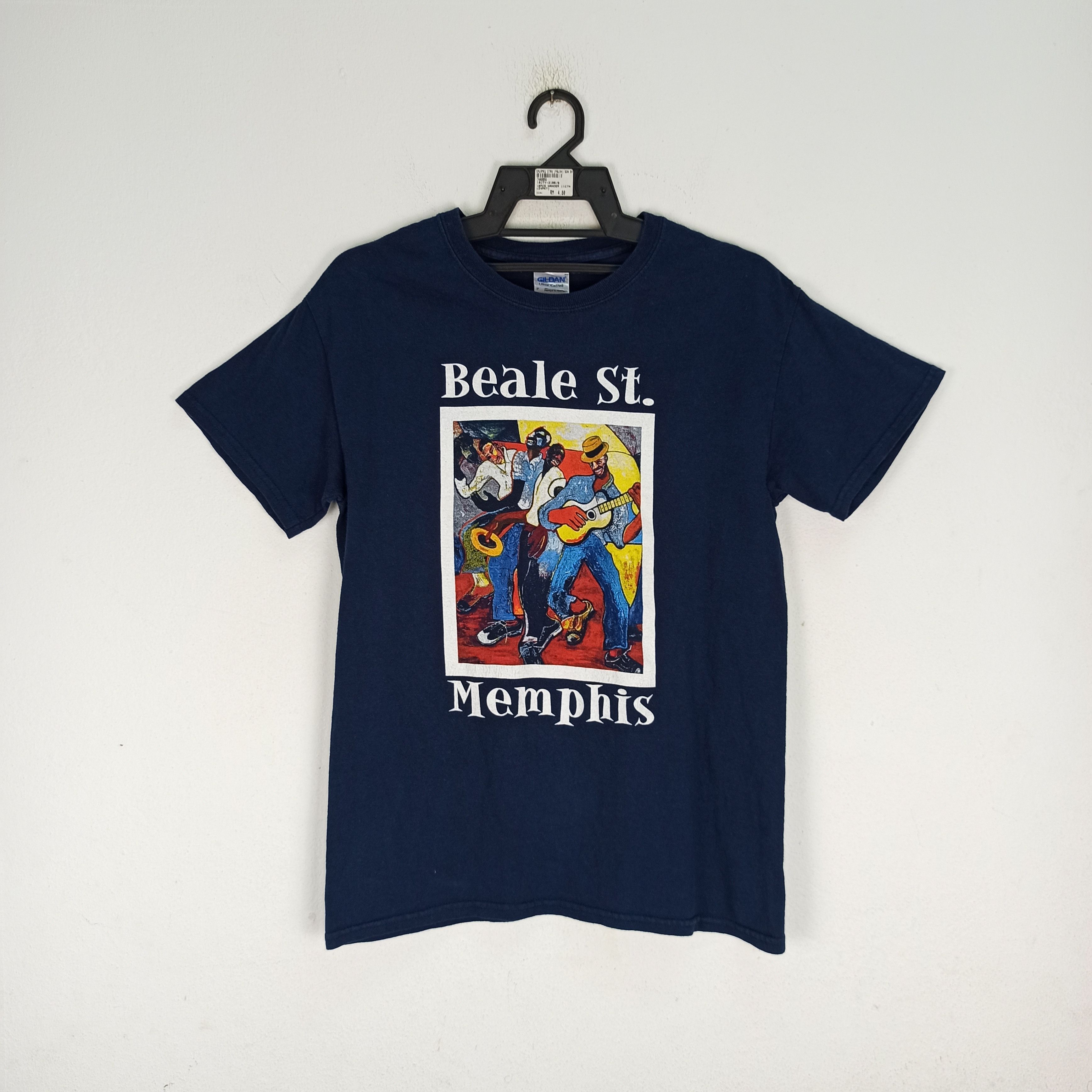 Gildan Rare Beale St.Memphis Music Blues Series Tshirt Size US S / EU 44-46 / 1 - 1 Thumbnail