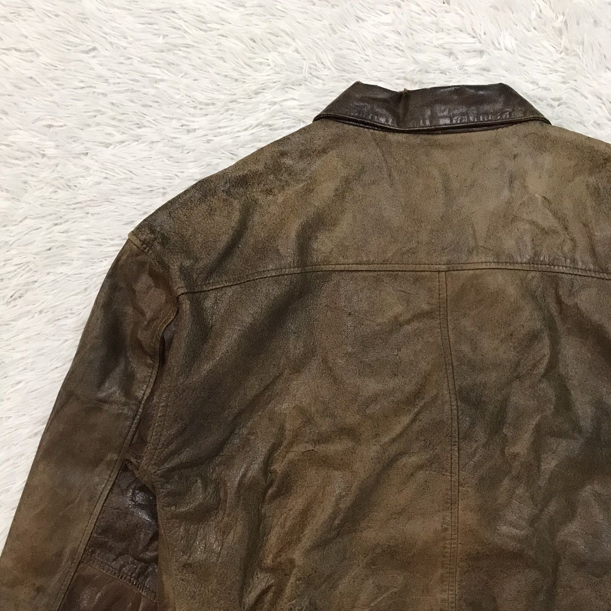 Leather Otello Pelle Leather Jacket Normandy Invasion Size US L / EU 52-54 / 3 - 10 Thumbnail
