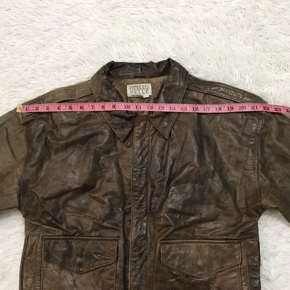 Leather Otello Pelle Leather Jacket Normandy Invasion Size US L / EU 52-54 / 3 - 17 Thumbnail