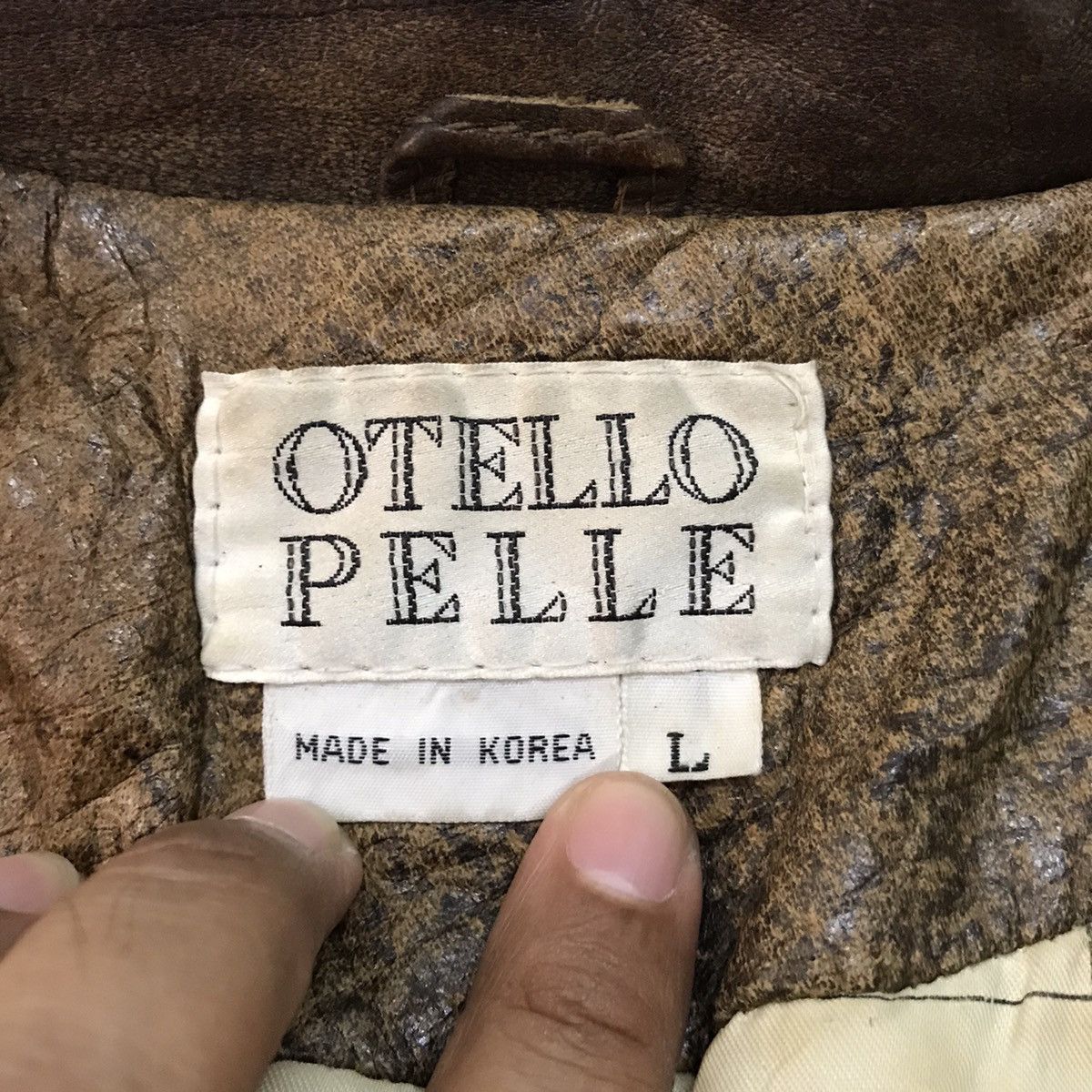 Leather Otello Pelle Leather Jacket Normandy Invasion Size US L / EU 52-54 / 3 - 19 Thumbnail