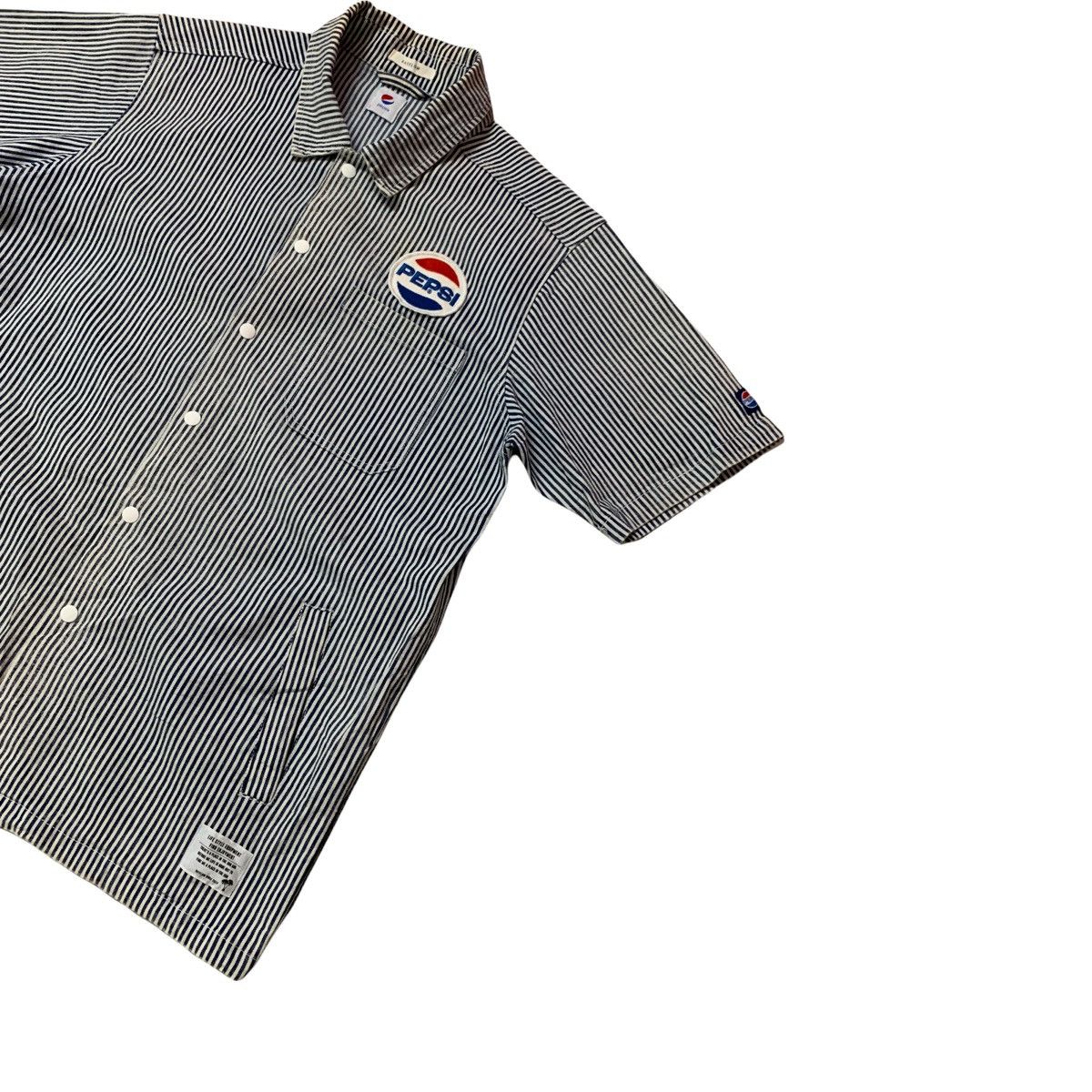 Pepsi Vintage Pepsi Cola Bayflow Striped Short Sleeve Shirt Size US M / EU 48-50 / 2 - 5 Thumbnail