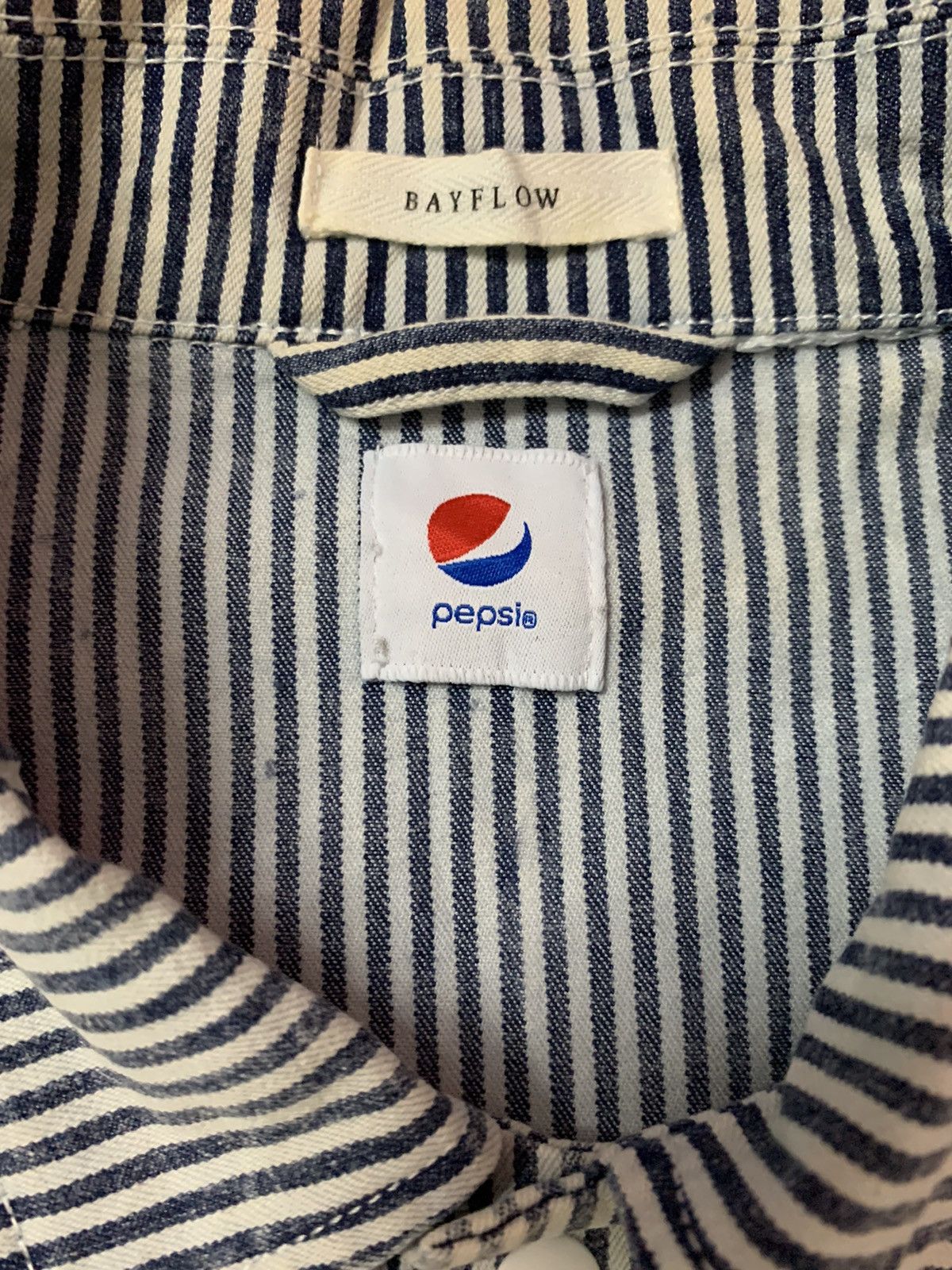 Pepsi Vintage Pepsi Cola Bayflow Striped Short Sleeve Shirt Size US M / EU 48-50 / 2 - 10 Thumbnail