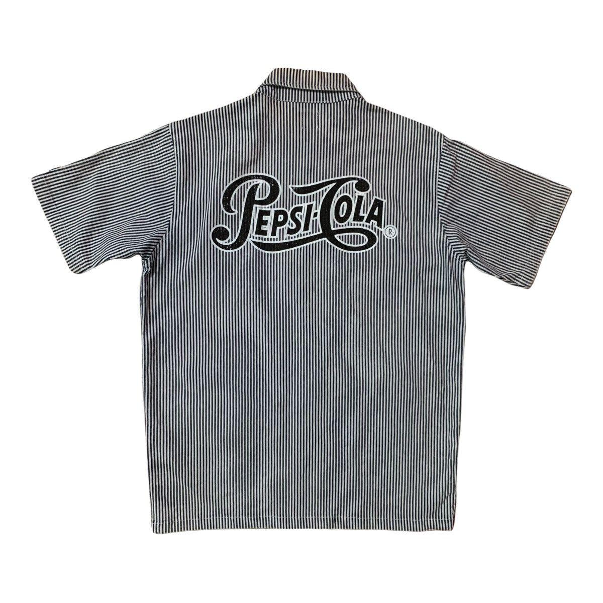 Pepsi Vintage Pepsi Cola Bayflow Striped Short Sleeve Shirt Size US M / EU 48-50 / 2 - 2 Thumbnail