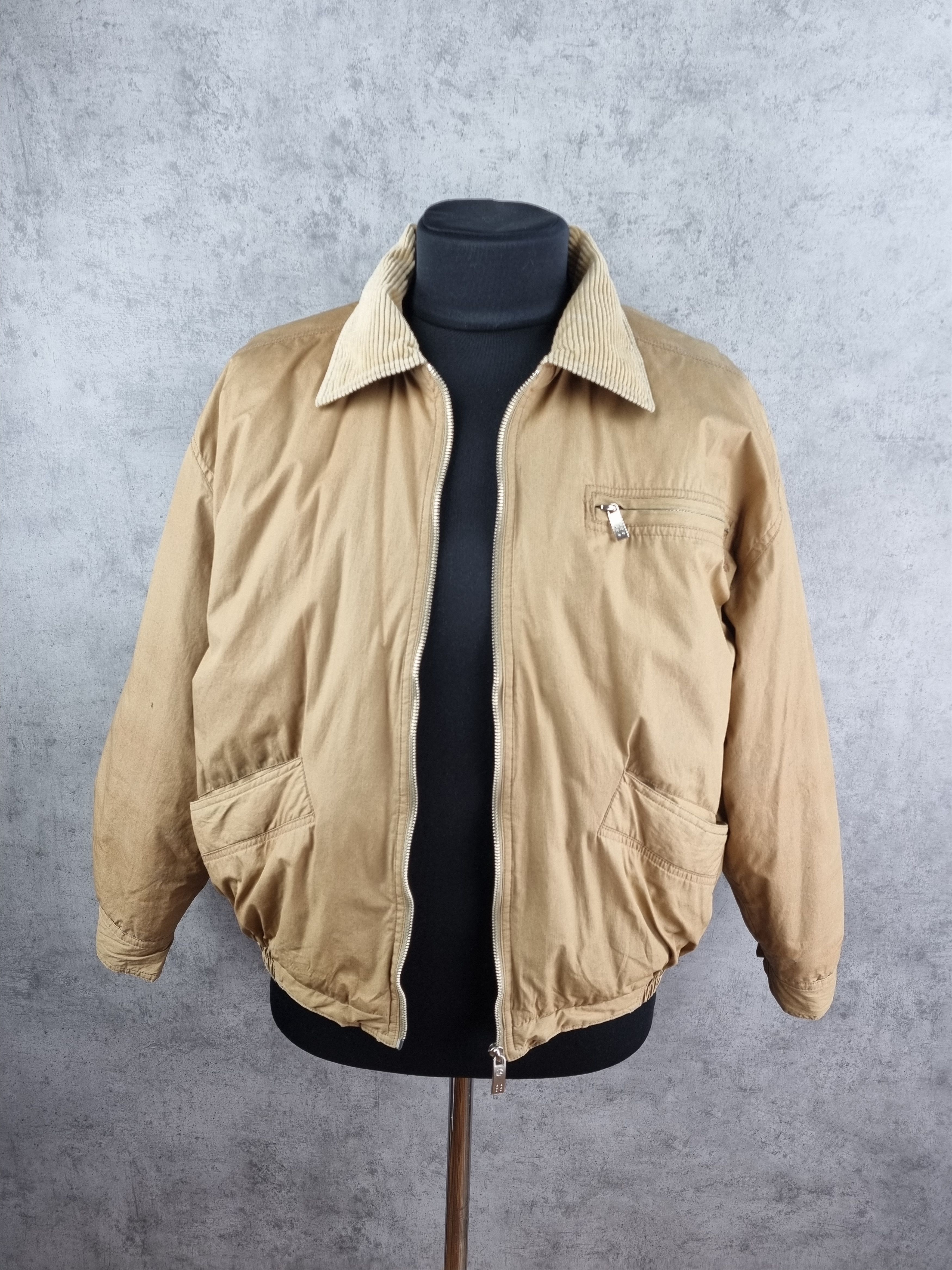 Rare 90s Mercedes Benz Bomber Jacket Corduroy Collar
