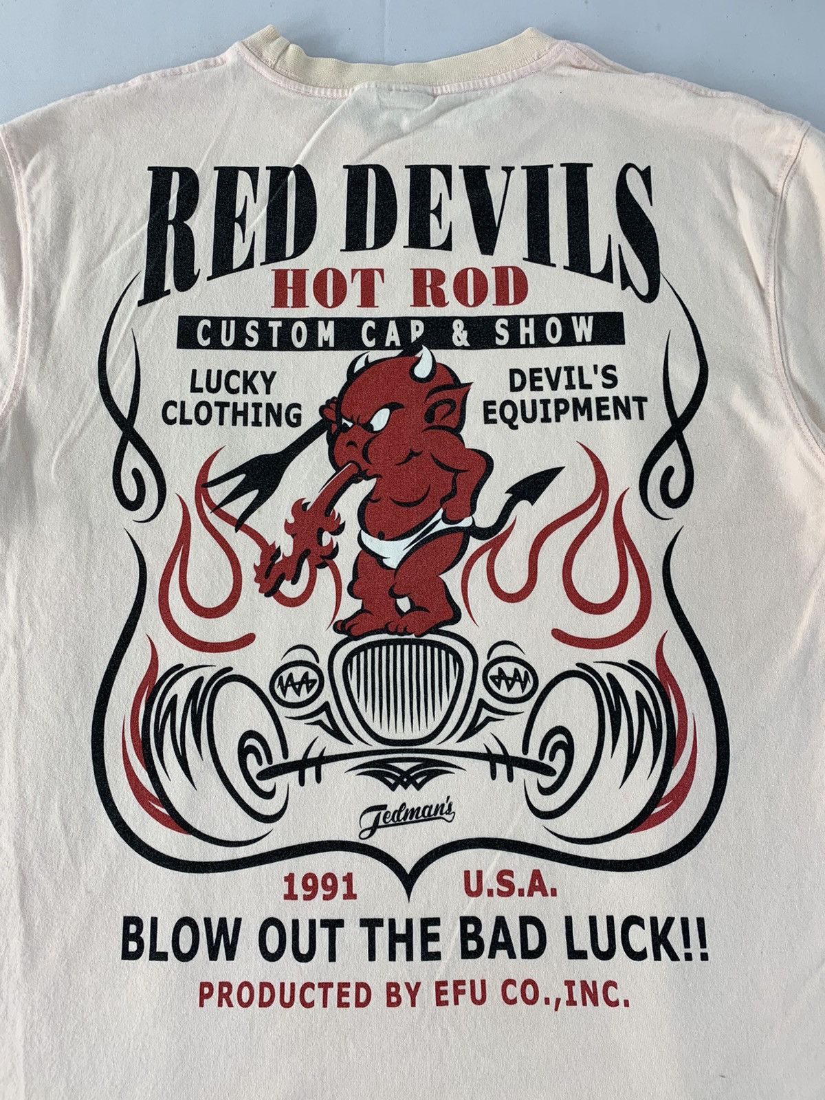 Tedman Ted Company Devil’s Equipment Red Devil Hot Rod Printed Tee Size US M / EU 48-50 / 2 - 2 Thumbnail