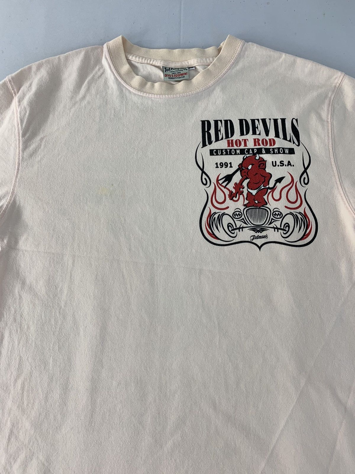 Tedman Ted Company Devil’s Equipment Red Devil Hot Rod Printed Tee Size US M / EU 48-50 / 2 - 4 Thumbnail