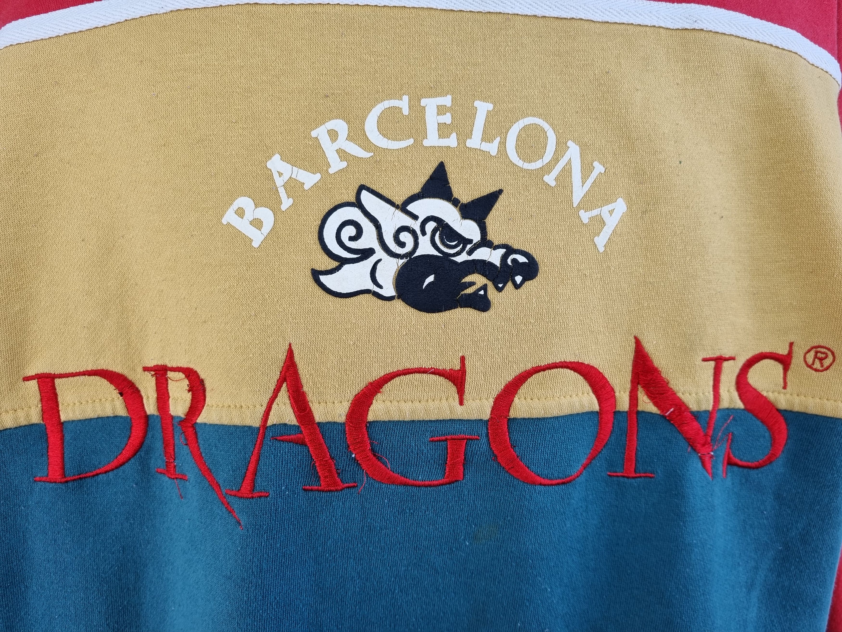 Adidas × Vintage 90s ADIDAS Dragons Barcelona World League Sweatshirt Size US XL / EU 56 / 4 - 9 Thumbnail