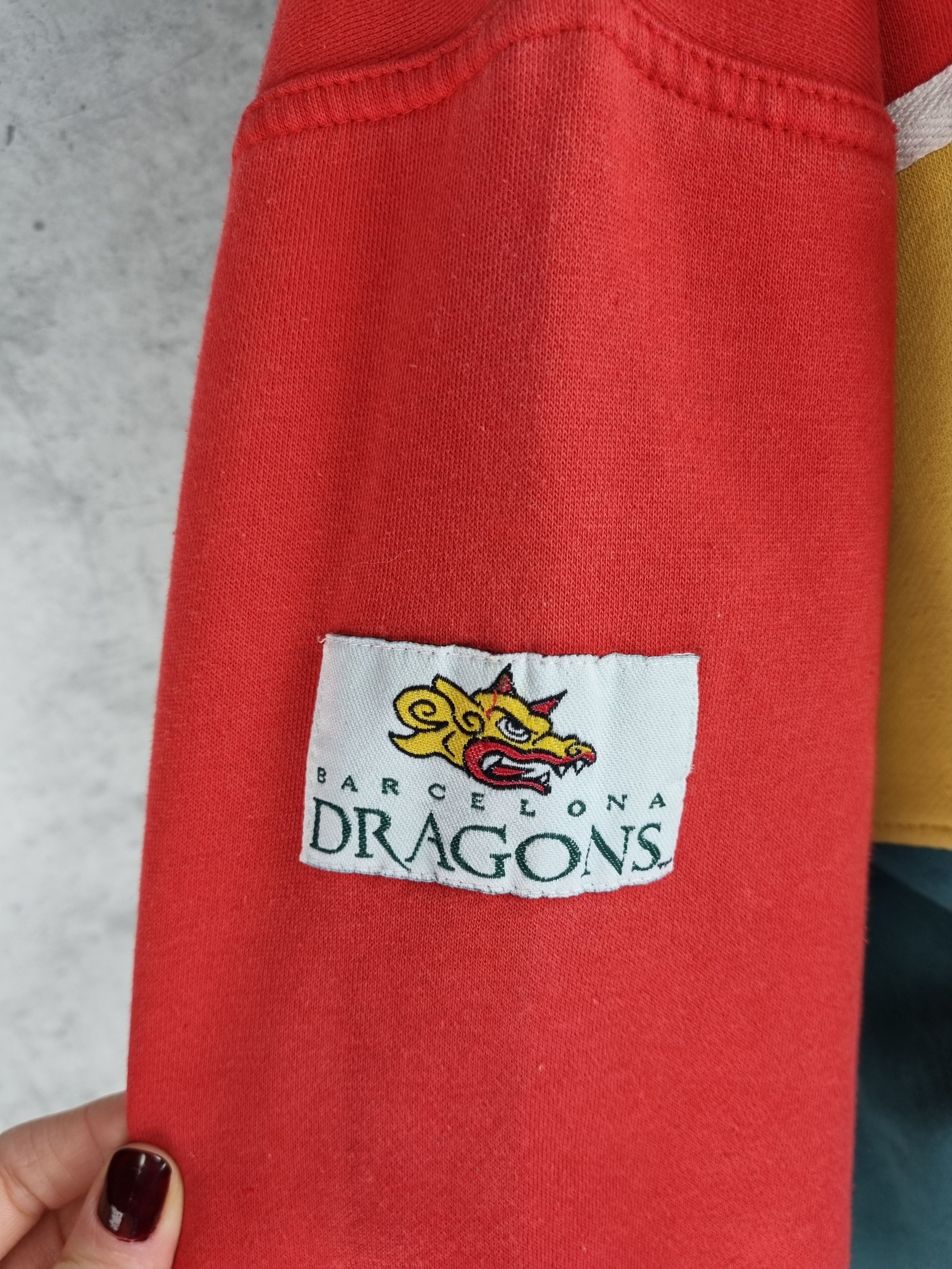 Adidas × Vintage 90s ADIDAS Dragons Barcelona World League Sweatshirt Size US XL / EU 56 / 4 - 13 Thumbnail