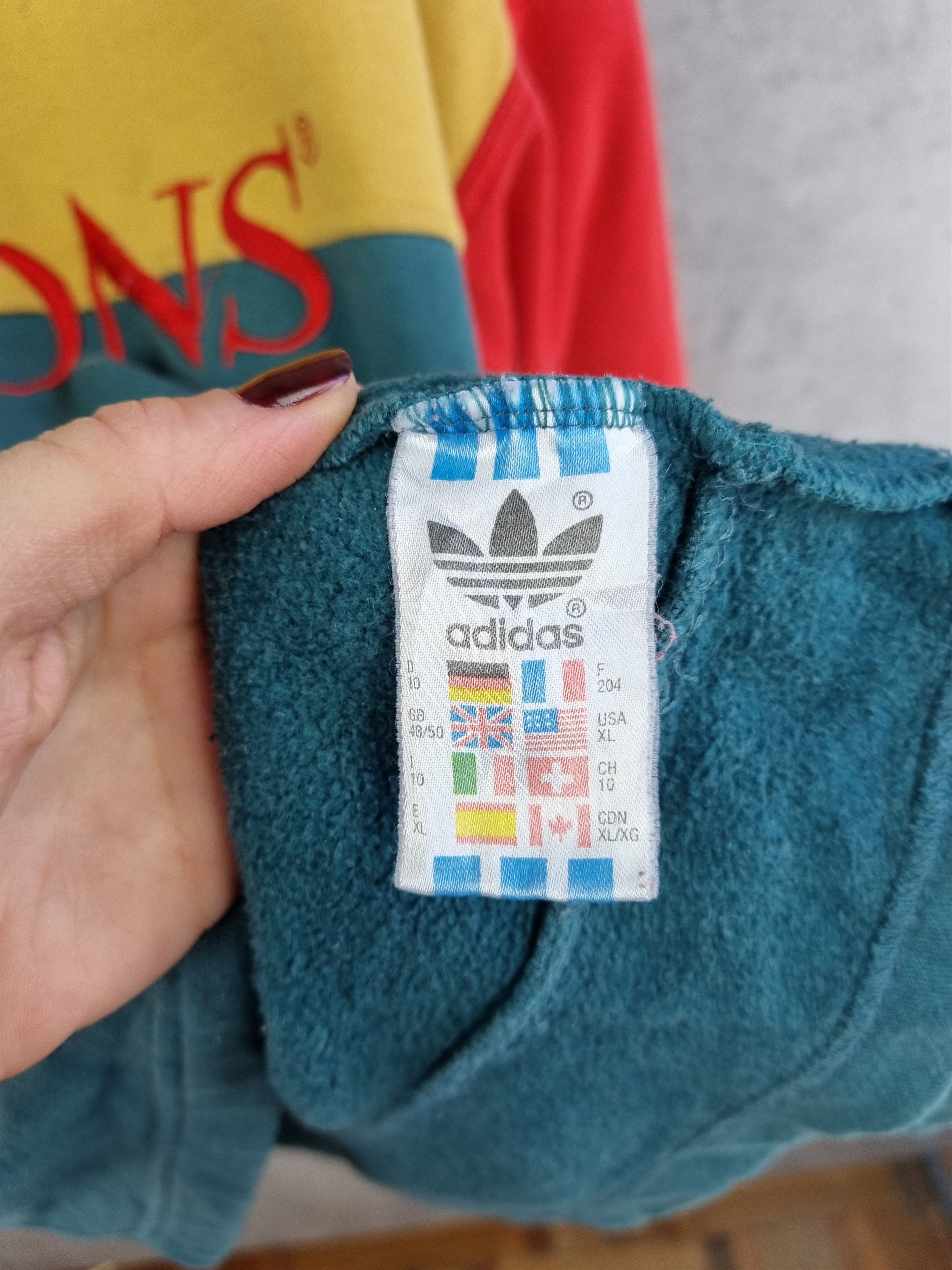 Adidas × Vintage 90s ADIDAS Dragons Barcelona World League Sweatshirt Size US XL / EU 56 / 4 - 6 Thumbnail