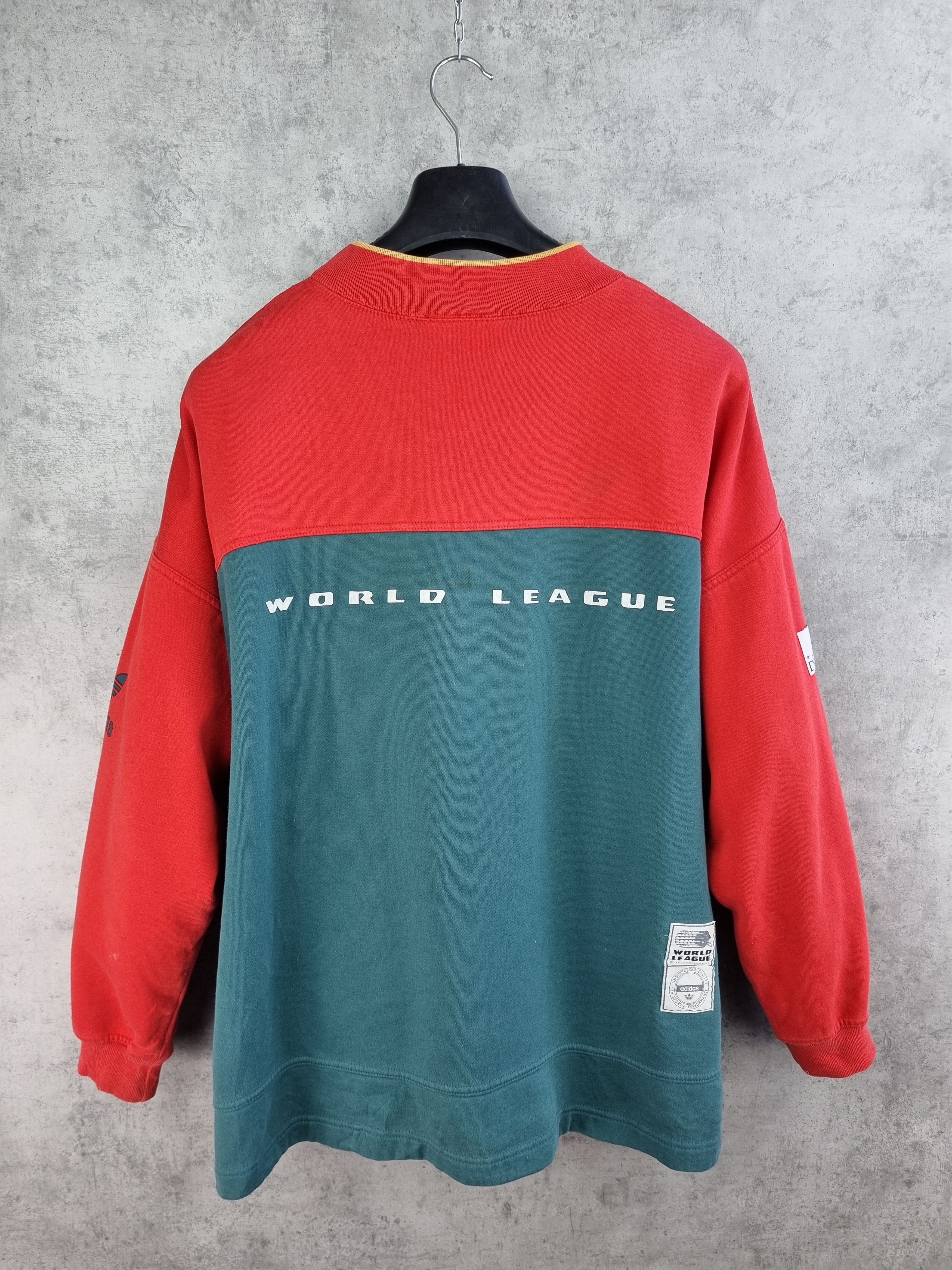 Adidas × Vintage 90s ADIDAS Dragons Barcelona World League Sweatshirt Size US XL / EU 56 / 4 - 2 Thumbnail