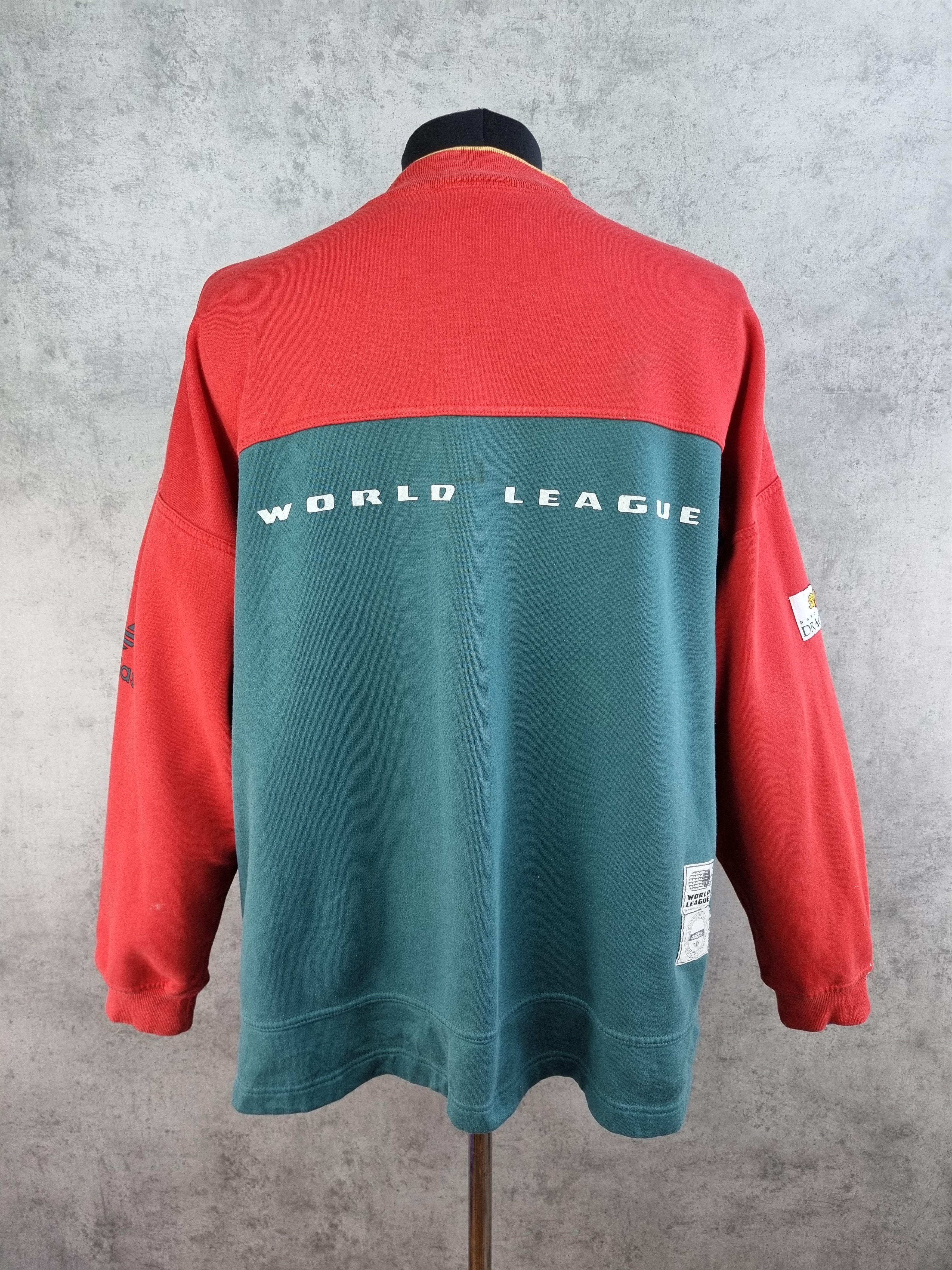 Adidas × Vintage 90s ADIDAS Dragons Barcelona World League Sweatshirt Size US XL / EU 56 / 4 - 5 Thumbnail