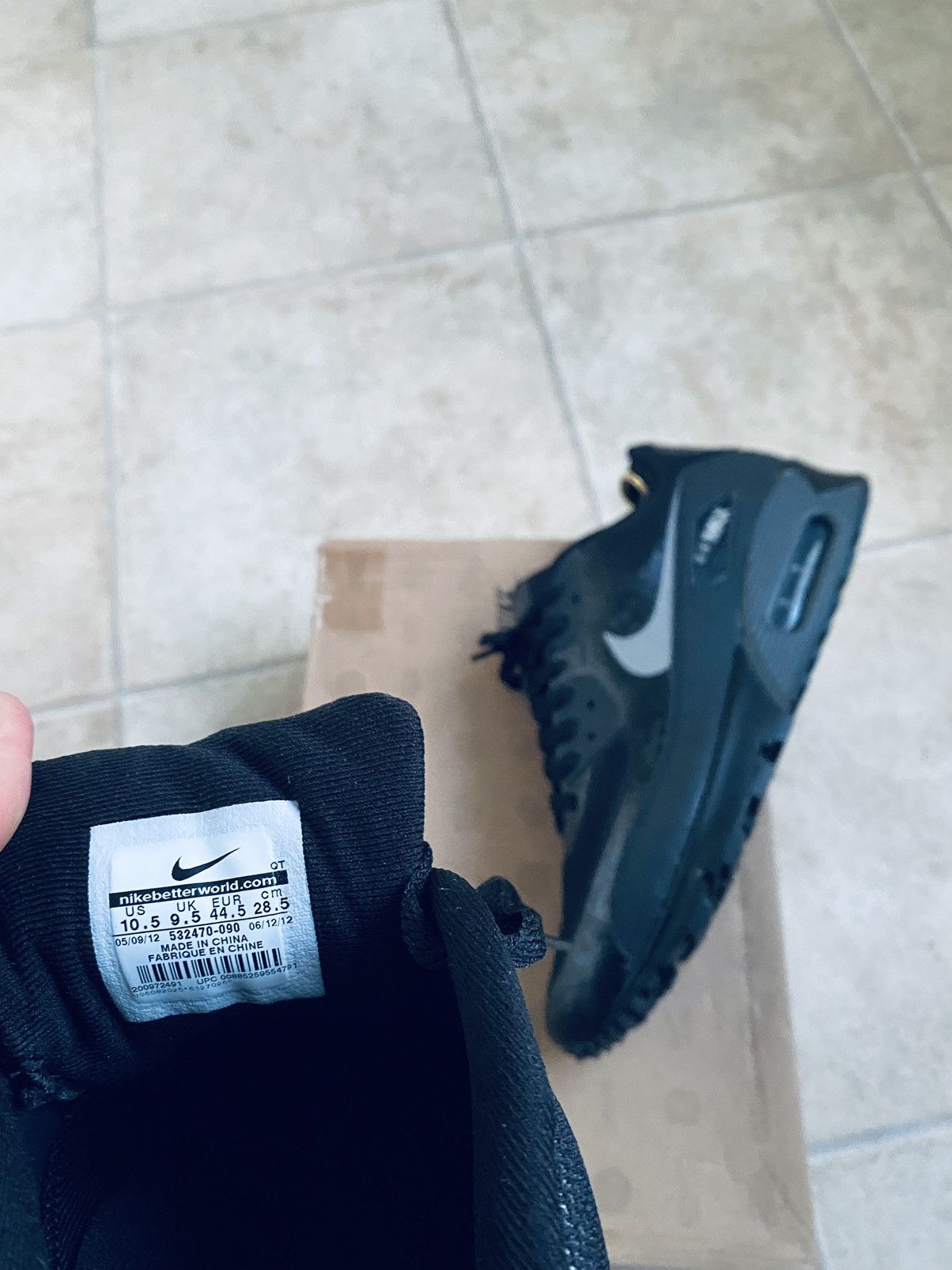 Nike NikeLab Air Max 90 Prm Hyper-fuse Size US 10.5 / EU 43-44 - 13 Thumbnail