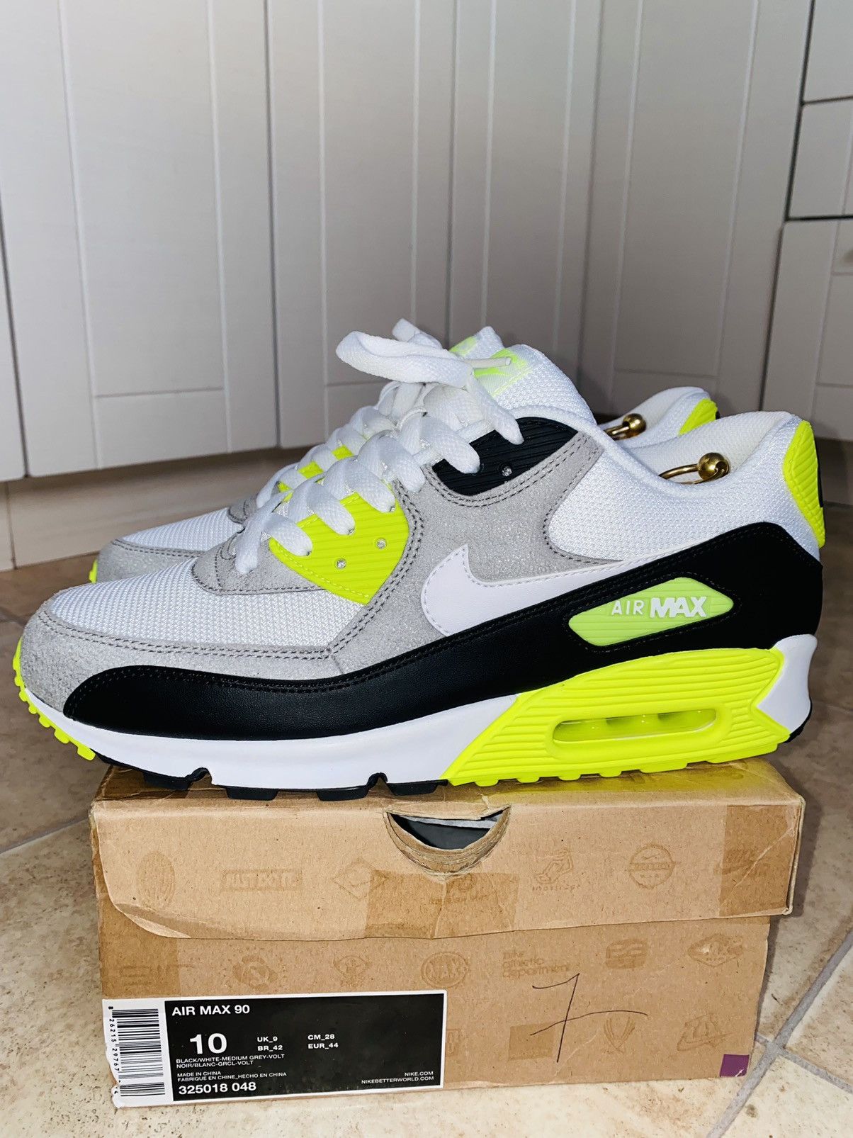 Nike × atmos Nike Air Max 90 OG Neon 95 Bw Parra Tn Fragment ACG Size US 10 / EU 43 - 1 Thumbnail