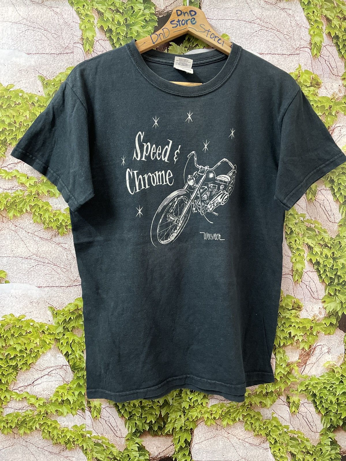 Gildan VINTAGE Y2K SPEED CHROME MOTORCYCLE TEE VERY RARE Size US S / EU 44-46 / 1 - 1 Thumbnail