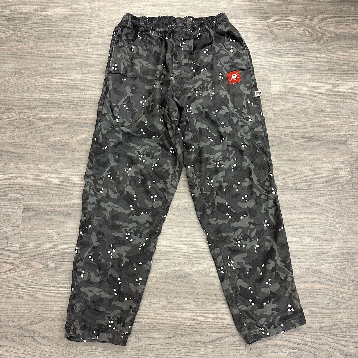 image of Bape x Stussy Black Camo Pants Cargo Nigo Milo Ape Pharrell, Men's (Size 30)