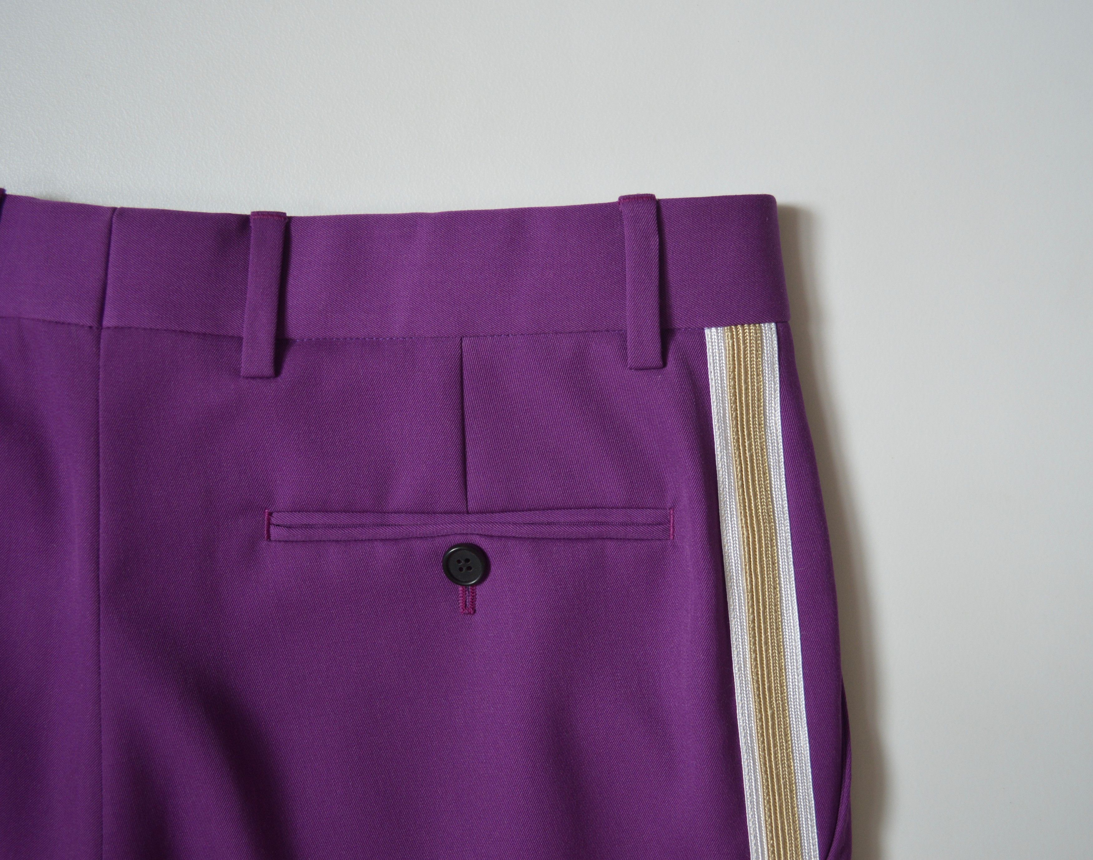 Calvin Klein 205W39NYC A/W 19 Brigade Side Stripe Wool Trousers Size US 30 / EU 46 - 10 Thumbnail
