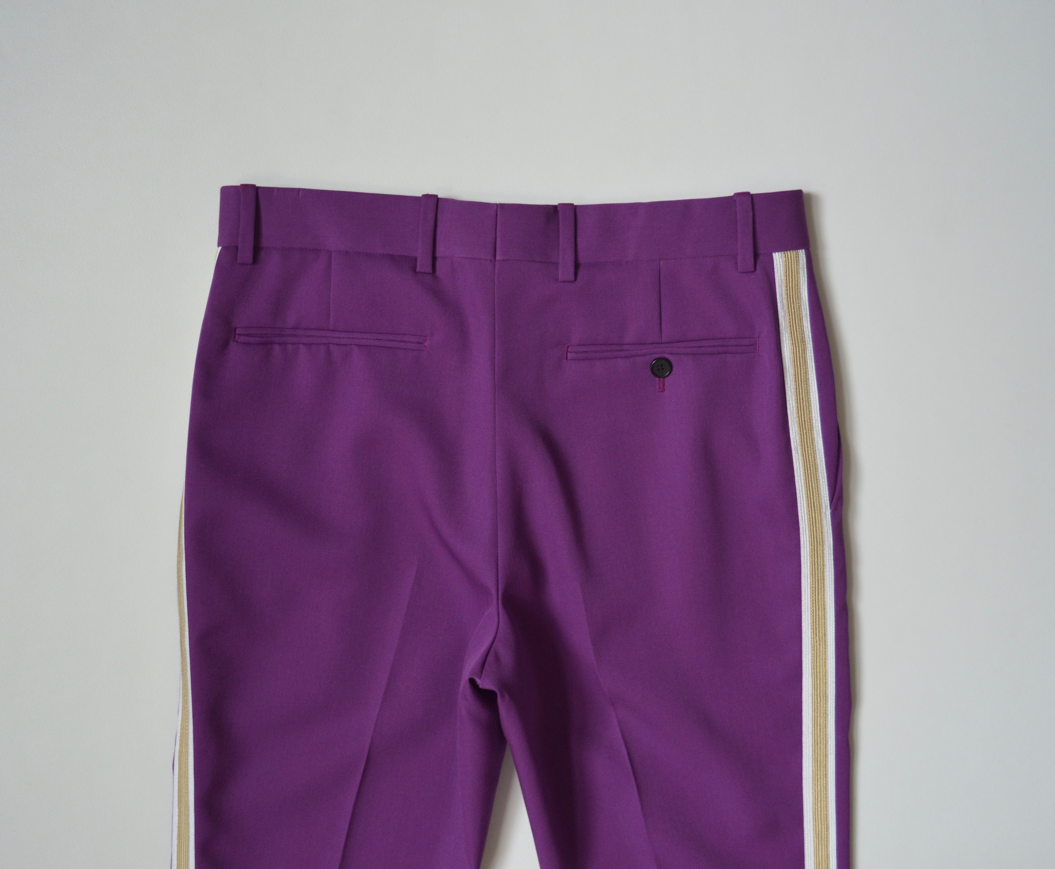 Calvin Klein 205W39NYC A/W 19 Brigade Side Stripe Wool Trousers Size US 30 / EU 46 - 9 Thumbnail
